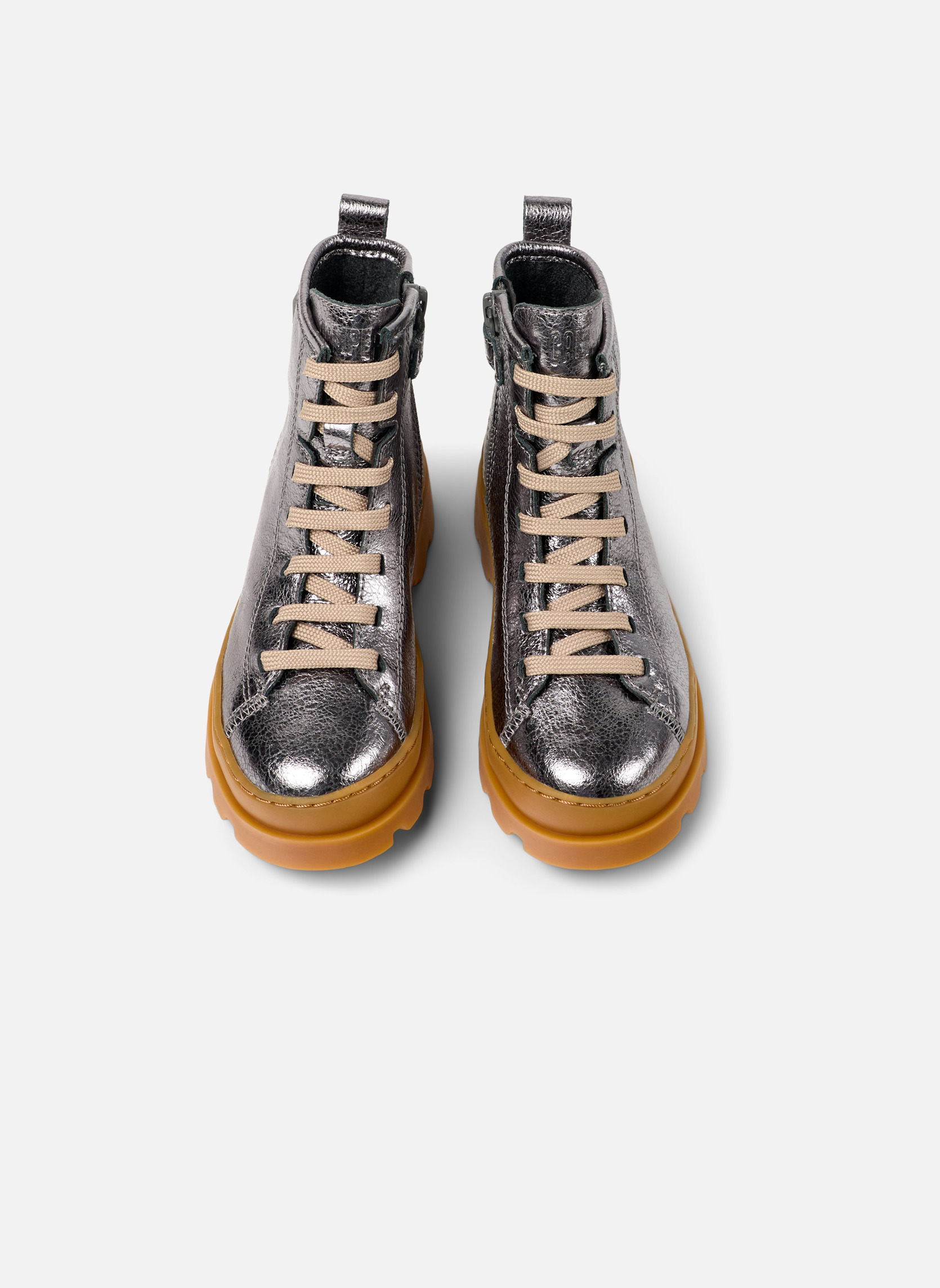 Bottines LIGNE A SUIVRE – Cuir Gris – Taille 37 – Très Bon état