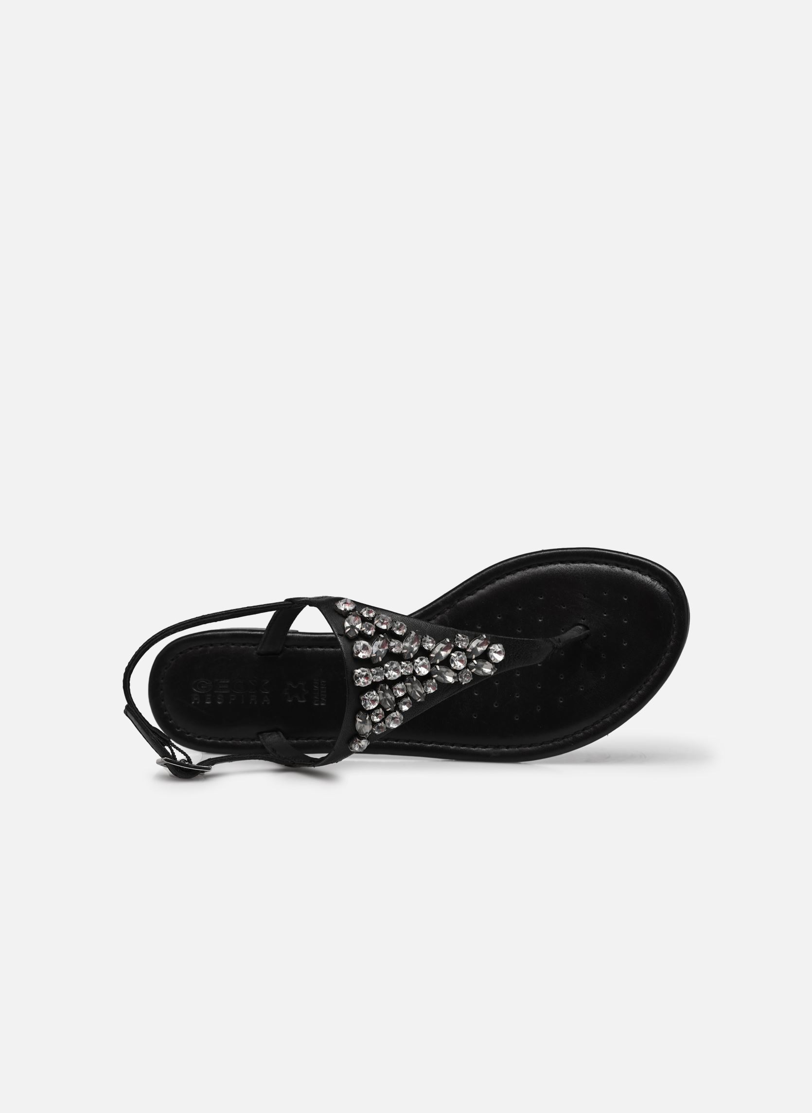 Sandali D SOZY ST-NAPPA SHEEP LEA donna nero Geox Sandali D SOZY ST-NAPPA SHEEP LEA donna nero Black