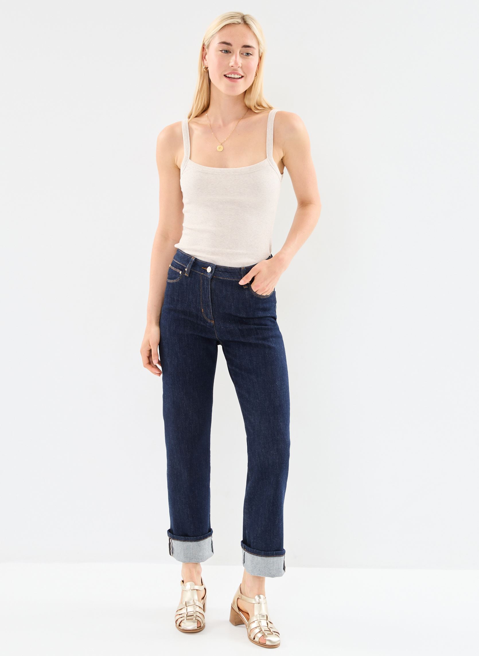 Rechte jeans / Straight Leg Jeans PABLO dames blauw Georgia Rose Rechte jeans / Straight Leg Jeans PABLO dames blauw DENIM MOYEN