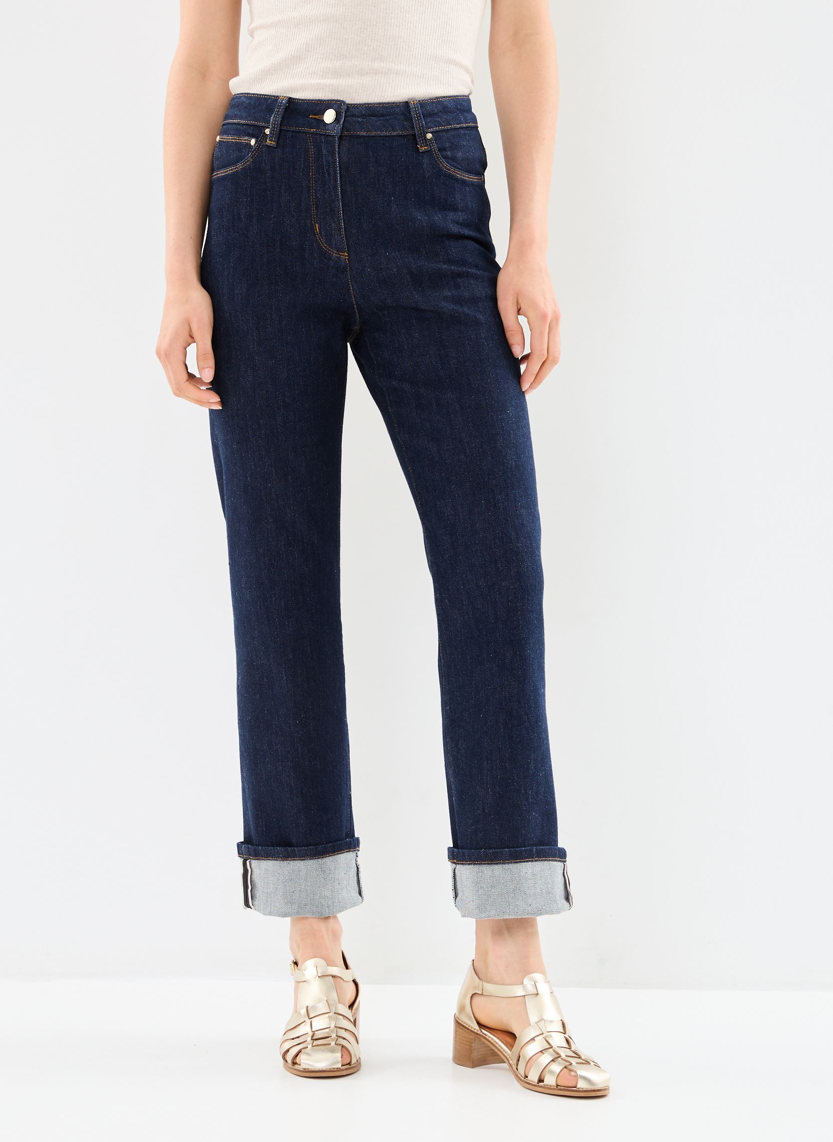 Rechte jeans / Straight Leg Jeans PABLO dames blauw Georgia Rose Rechte jeans / Straight Leg Jeans PABLO dames blauw DENIM MOYEN