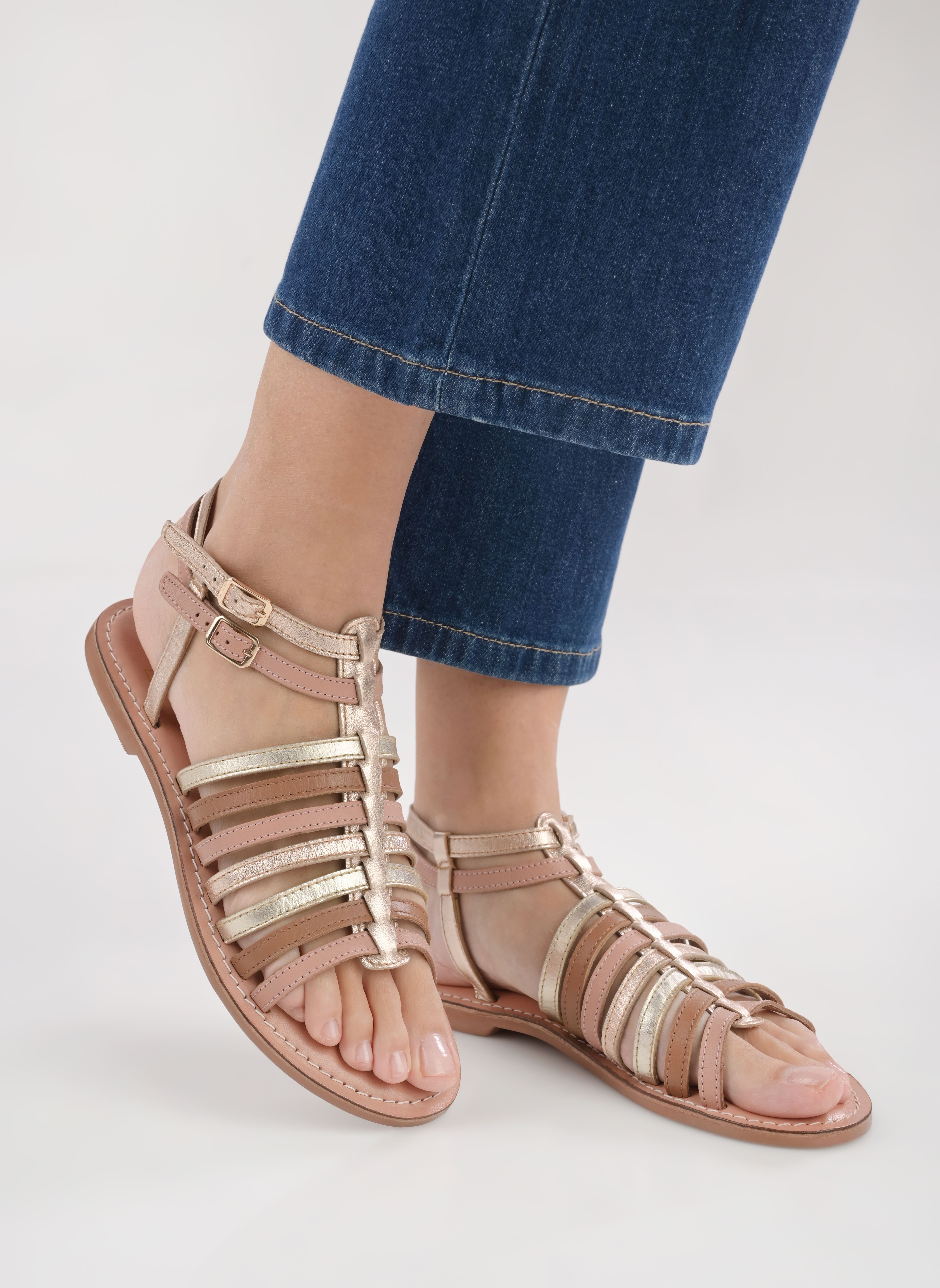 Flache Sandalen KOPINA LEATHER damen mehrfarbig I Love Shoes Flache Sandalen KOPINA LEATHER damen mehrfarbig DORÉ