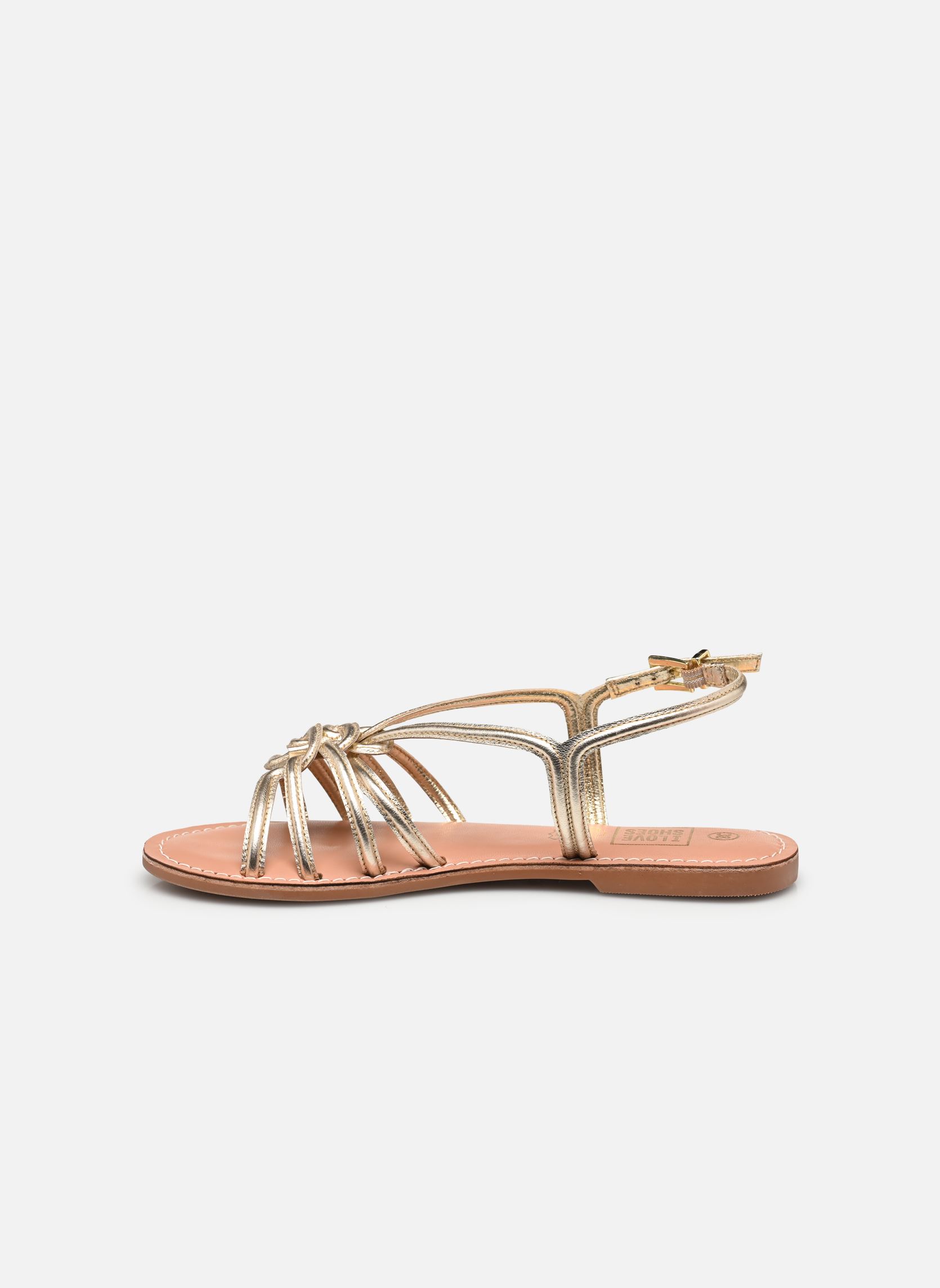 Sandales plates KELU LEATHER femme or et bronze I Love Shoes Sandales plates KELU LEATHER femme or et bronze DORÉ