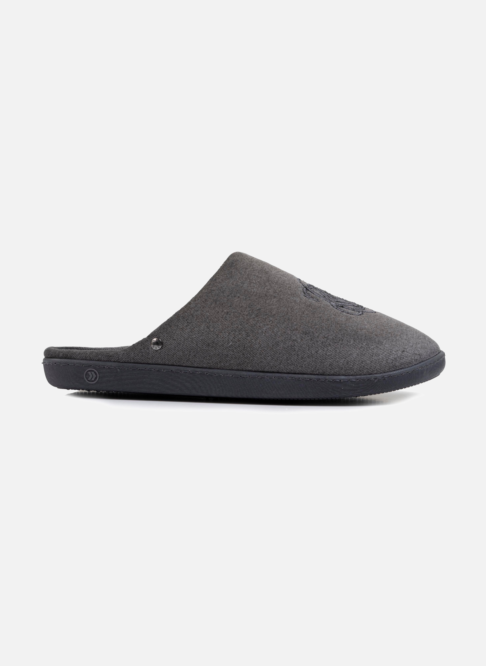 Chaussons Chaussons mules Homme Marine homme gris Isotoner Chaussons Chaussons mules Homme Marine homme gris Gris chiné