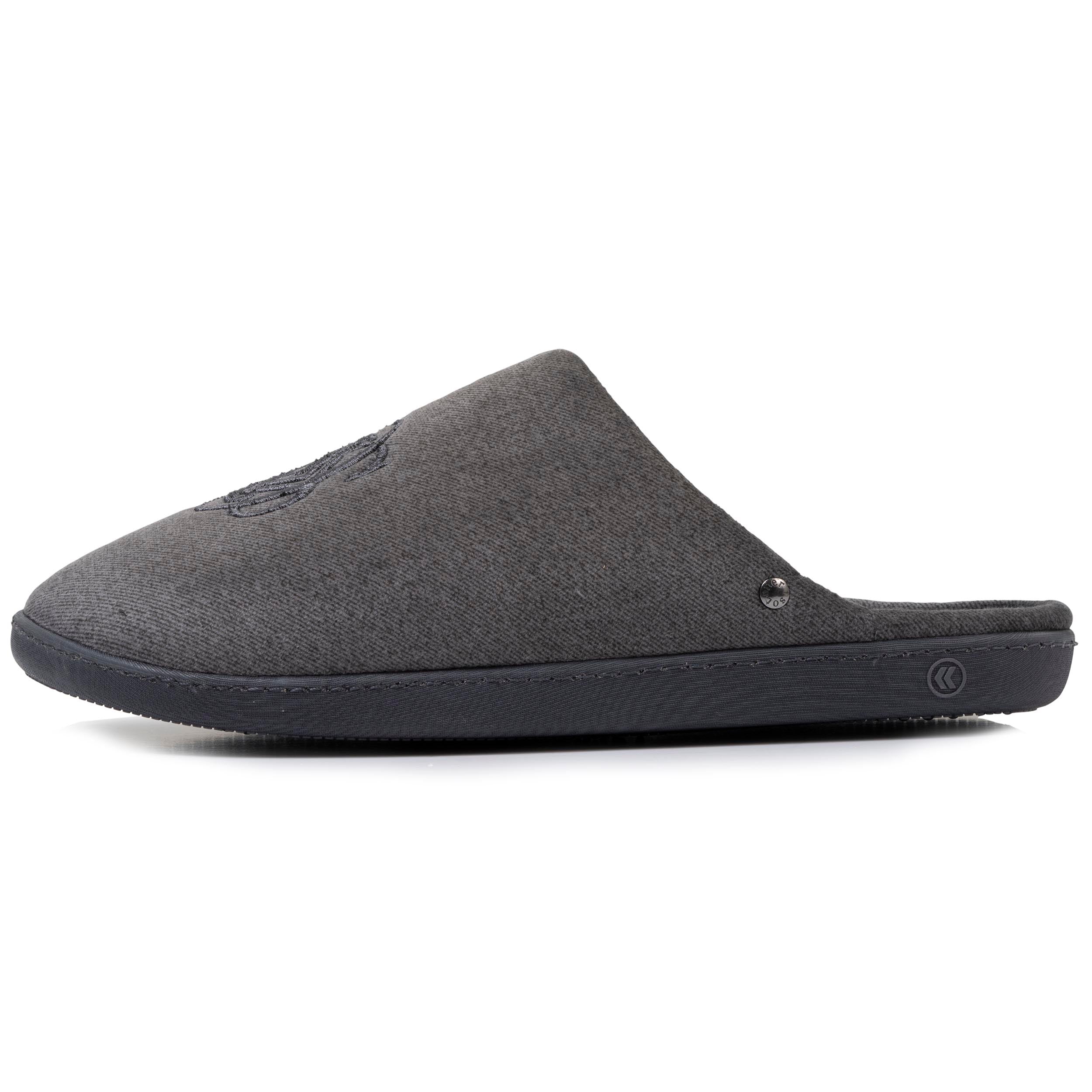 Chaussons Chaussons mules Homme Marine homme gris Isotoner Chaussons Chaussons mules Homme Marine homme gris Gris chiné