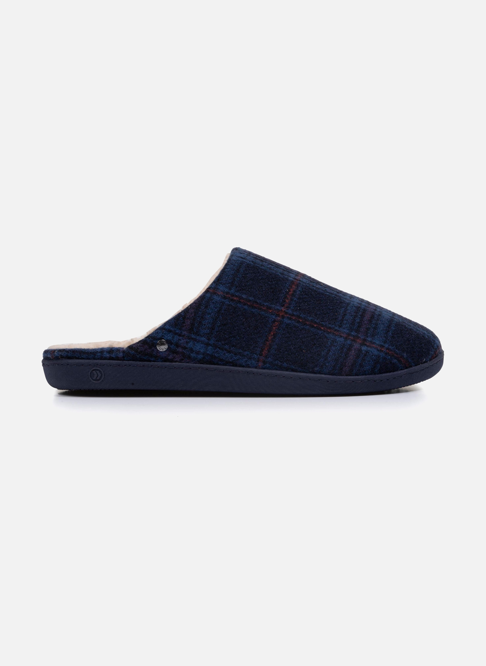 Chaussons Chaussons mules Homme Gris chiné homme bleu Isotoner Chaussons Chaussons mules Homme Gris chiné homme bleu Bleu