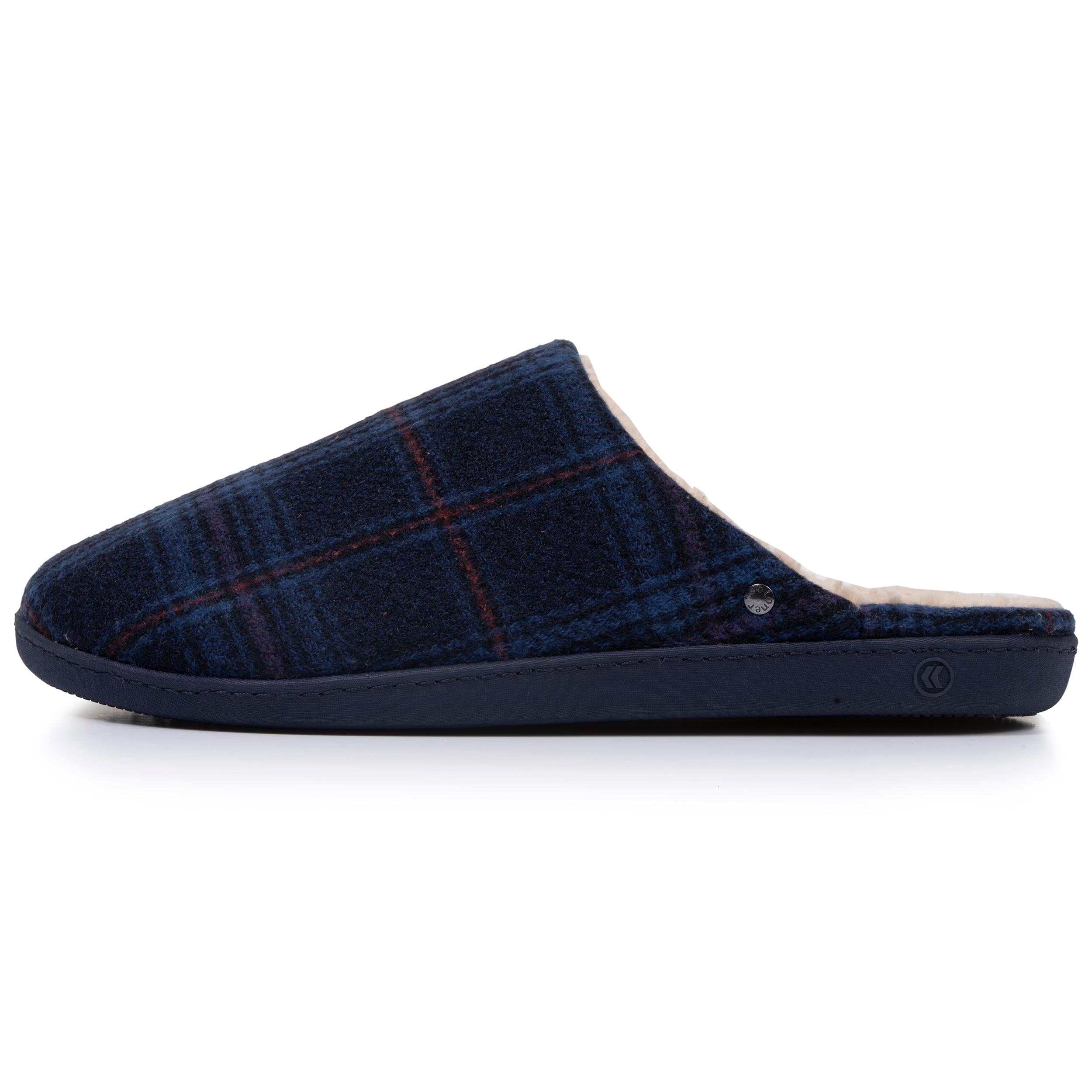 Chaussons Chaussons mules Homme Gris chiné homme bleu Isotoner Chaussons Chaussons mules Homme Gris chiné homme bleu Bleu