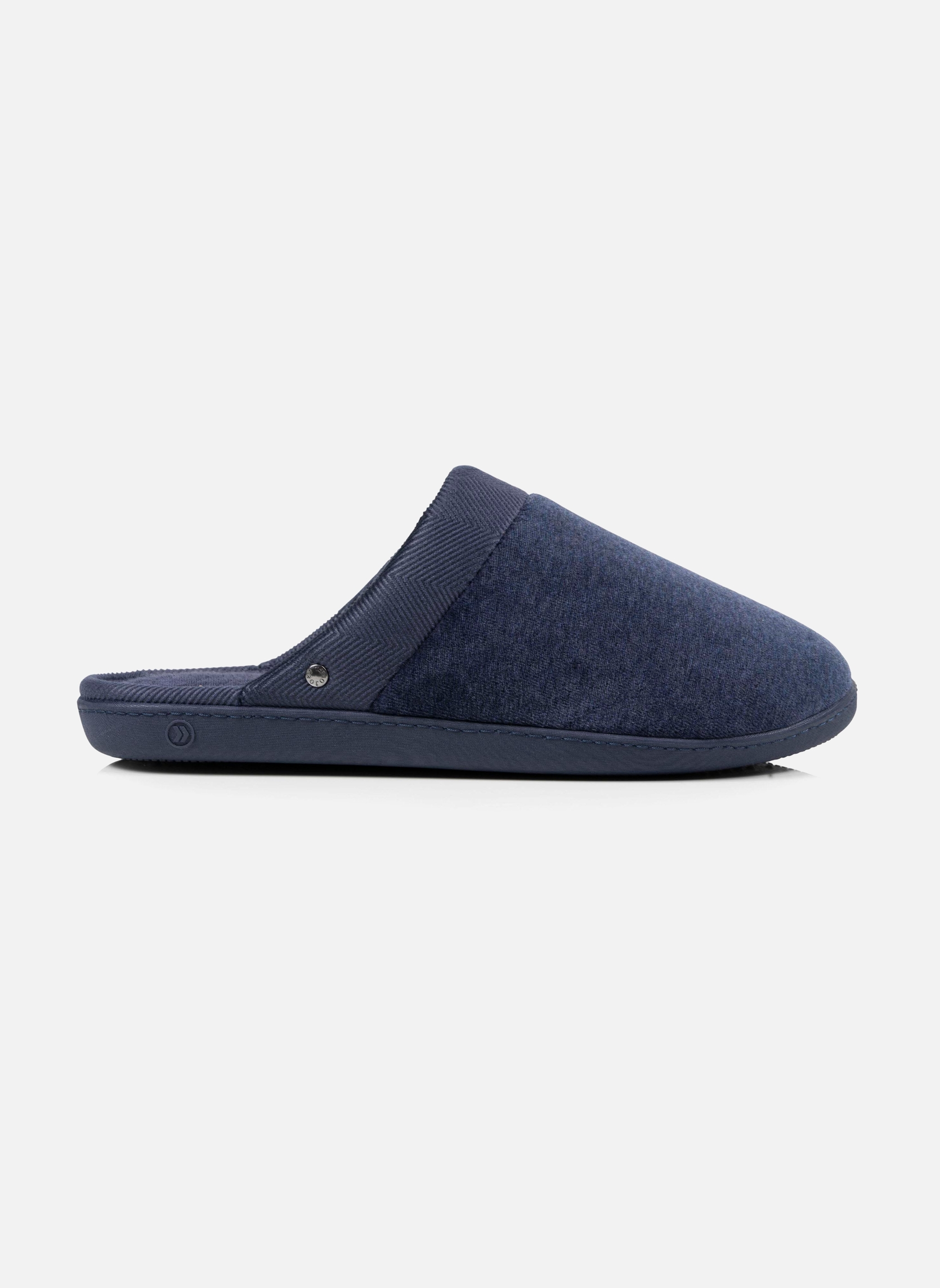 Chaussons Chaussons mules Homme Gris chiné homme bleu Isotoner Chaussons Chaussons mules Homme Gris chiné homme bleu Bleu marine