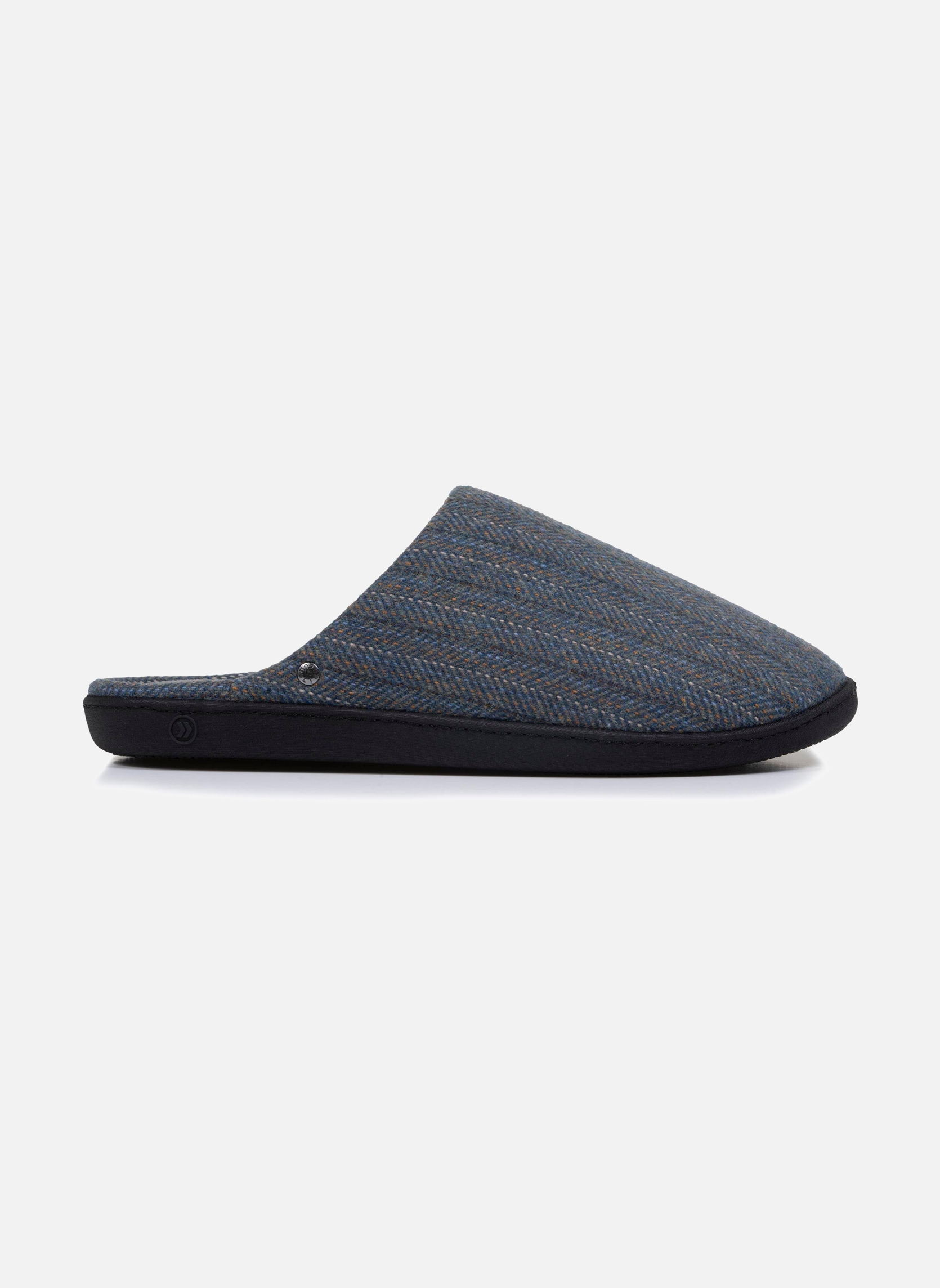 Chaussons Chaussons mules Homme Gris chiné homme bleu Isotoner Chaussons Chaussons mules Homme Gris chiné homme bleu Bleu gris