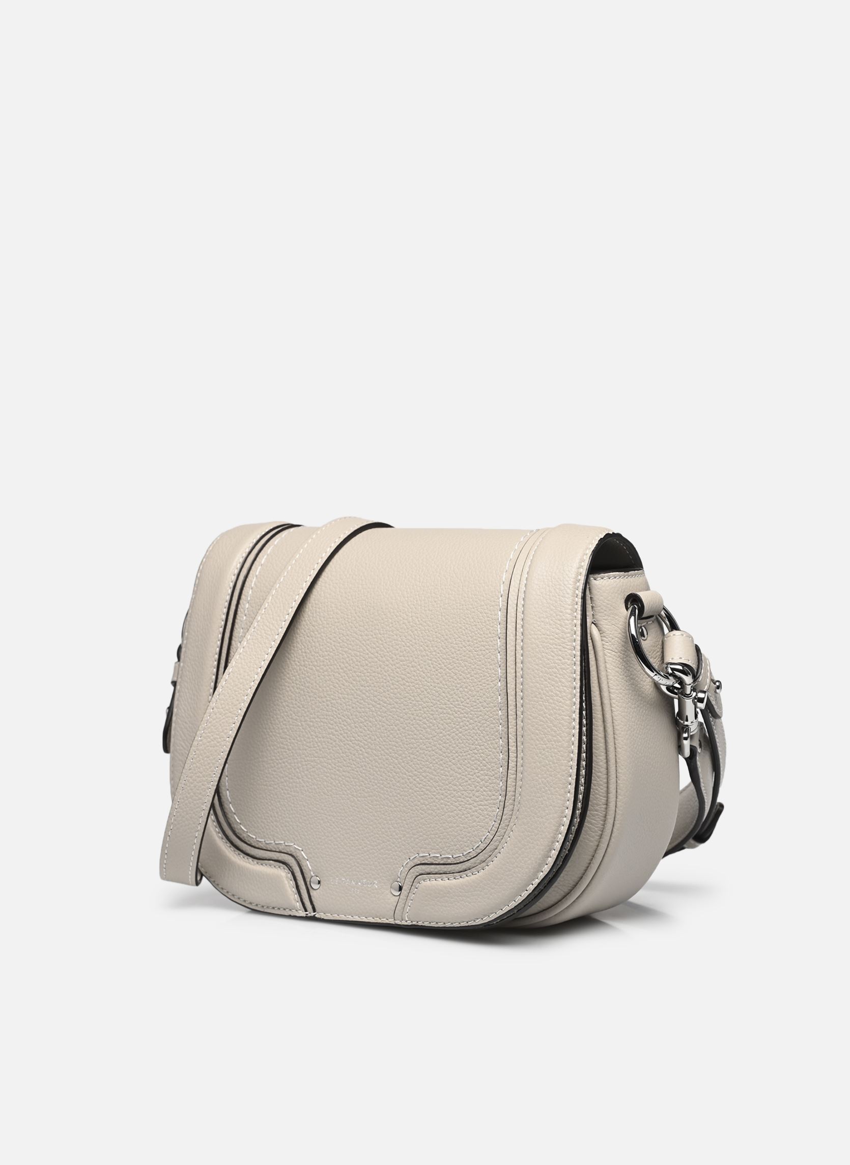 Sacs bandoulière Ella Medium Crossbody Bag femme gris Le Tanneur Sacs bandoulière Ella Medium Crossbody Bag femme gris GALET
