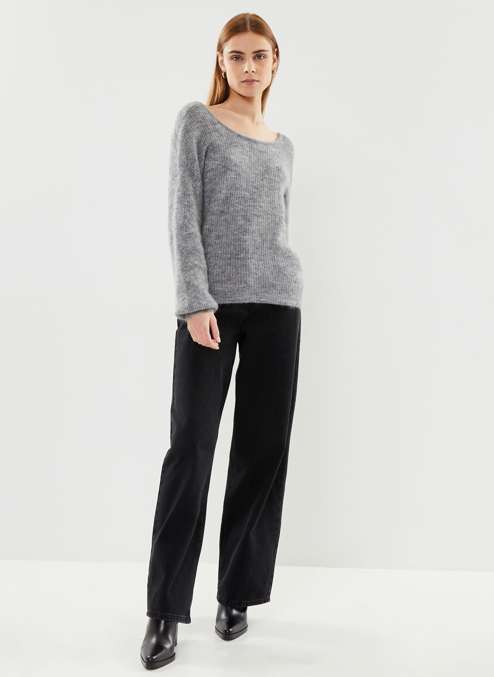 Pullover GLORRIA damen grau Georgia Rose Pullover GLORRIA damen grau GRAY FLANNEL