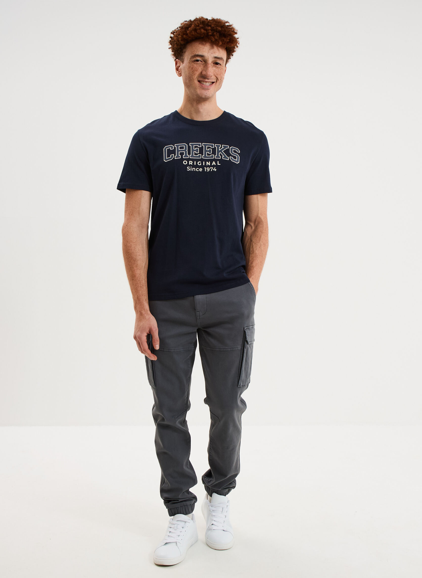Pantalons droits Pantalon - CRE1_PARFAIT homme gris CREEKS Pantalons droits Pantalon - CRE1_PARFAIT homme gris Gris