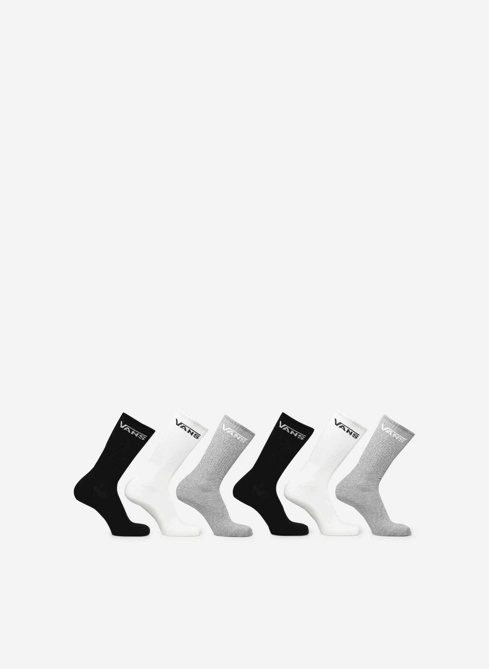 Chaussettes CLASSIC CREW homme blanc Vans Chaussettes CLASSIC CREW homme blanc WHITE/BLACK/HEATHERGREY