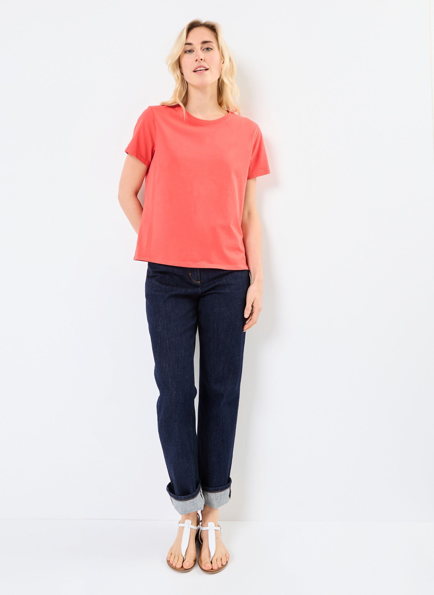 Tee-shirts manches courtes CARINE femme rouge Georgia Rose Tee-shirts manches courtes CARINE femme rouge POINSETTIA