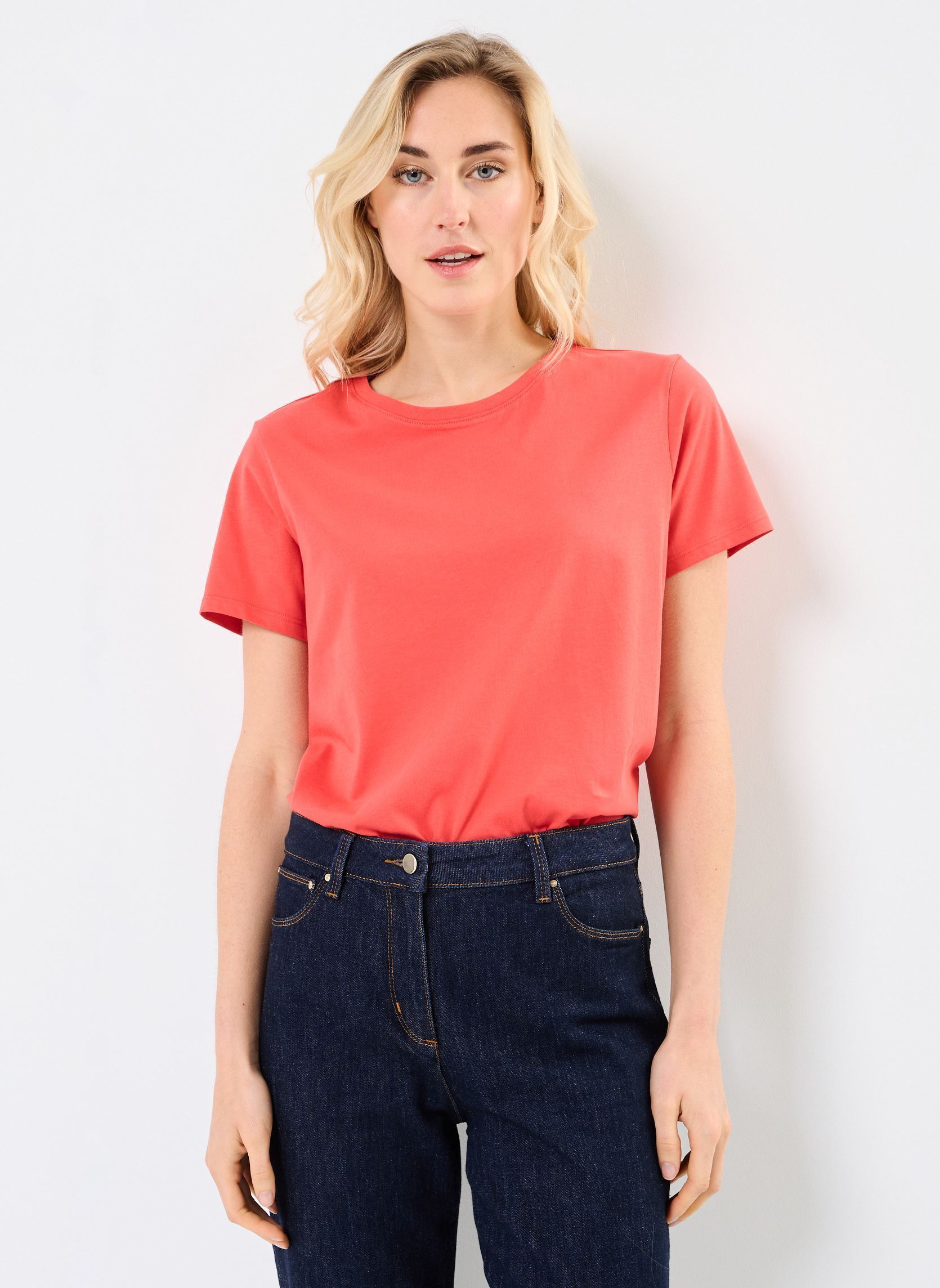 Tee-shirts manches courtes CARINE femme rouge Georgia Rose Tee-shirts manches courtes CARINE femme rouge POINSETTIA