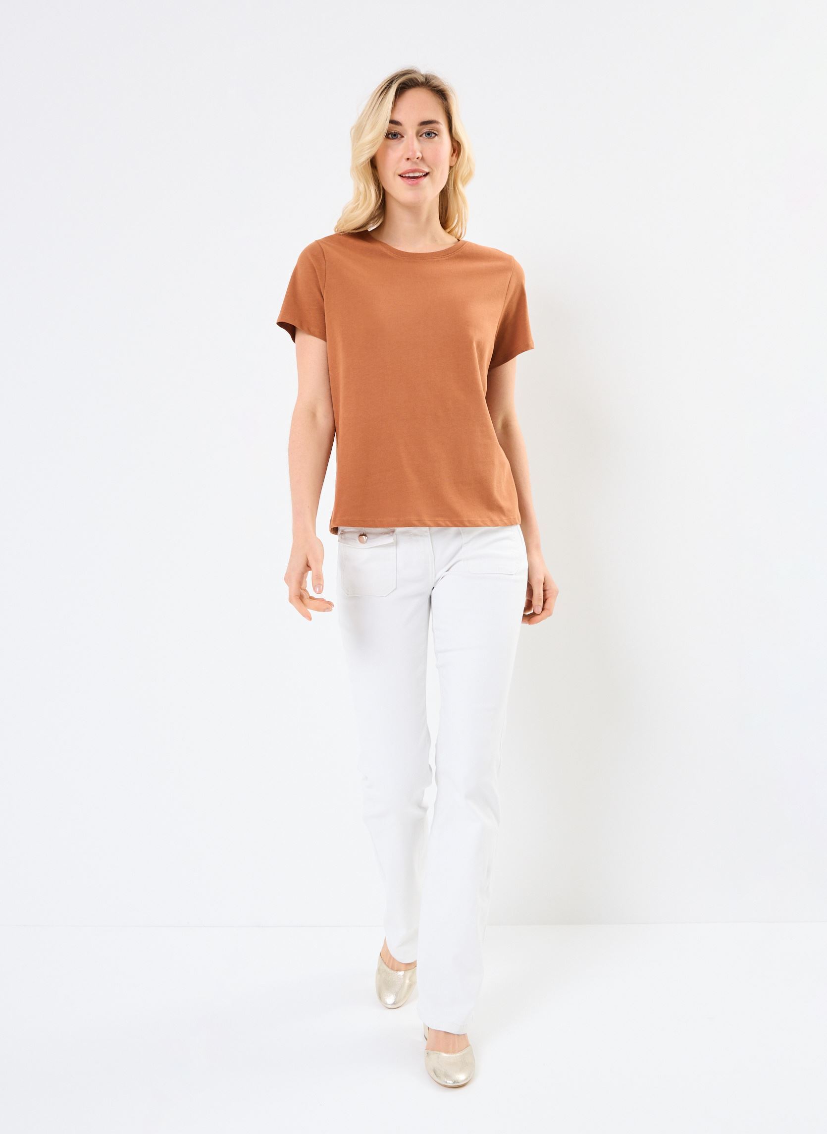 Kurzarm-T-Shirts CARINE damen braun Georgia Rose Kurzarm-T-Shirts CARINE damen braun MOCHA BISQUE