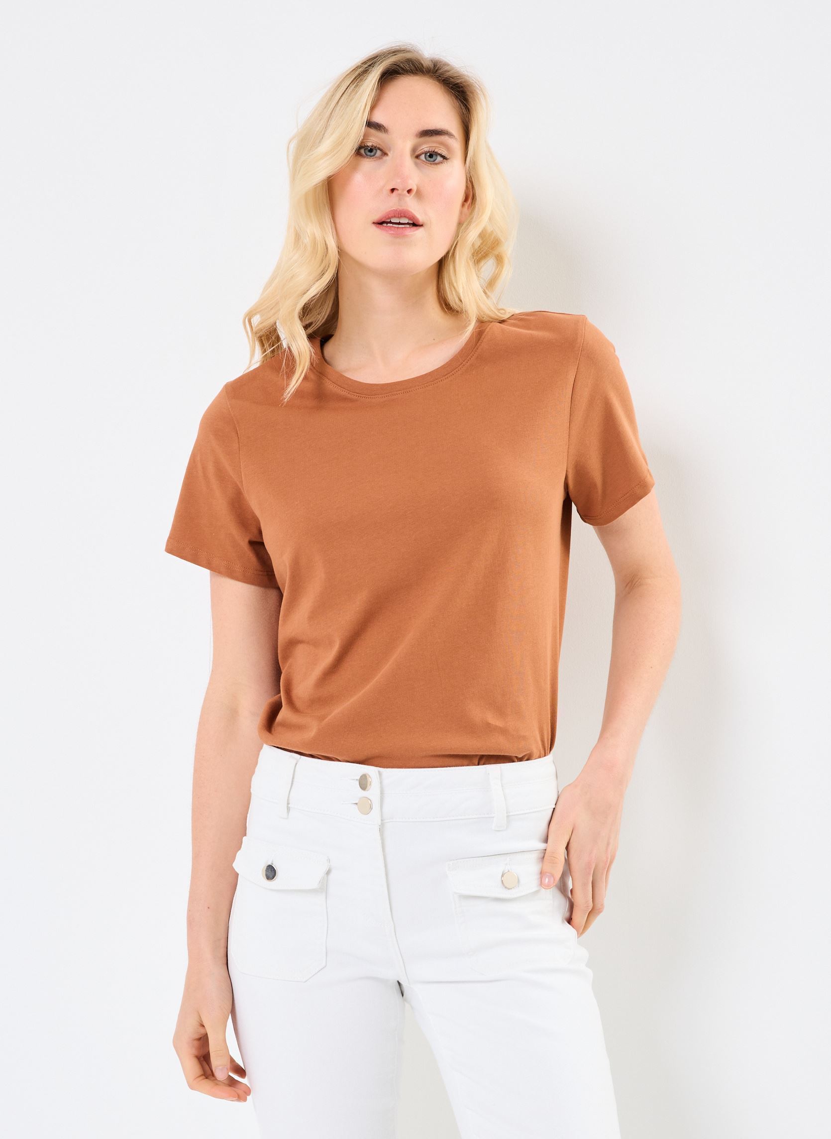 Kurzarm-T-Shirts CARINE damen braun Georgia Rose Kurzarm-T-Shirts CARINE damen braun MOCHA BISQUE
