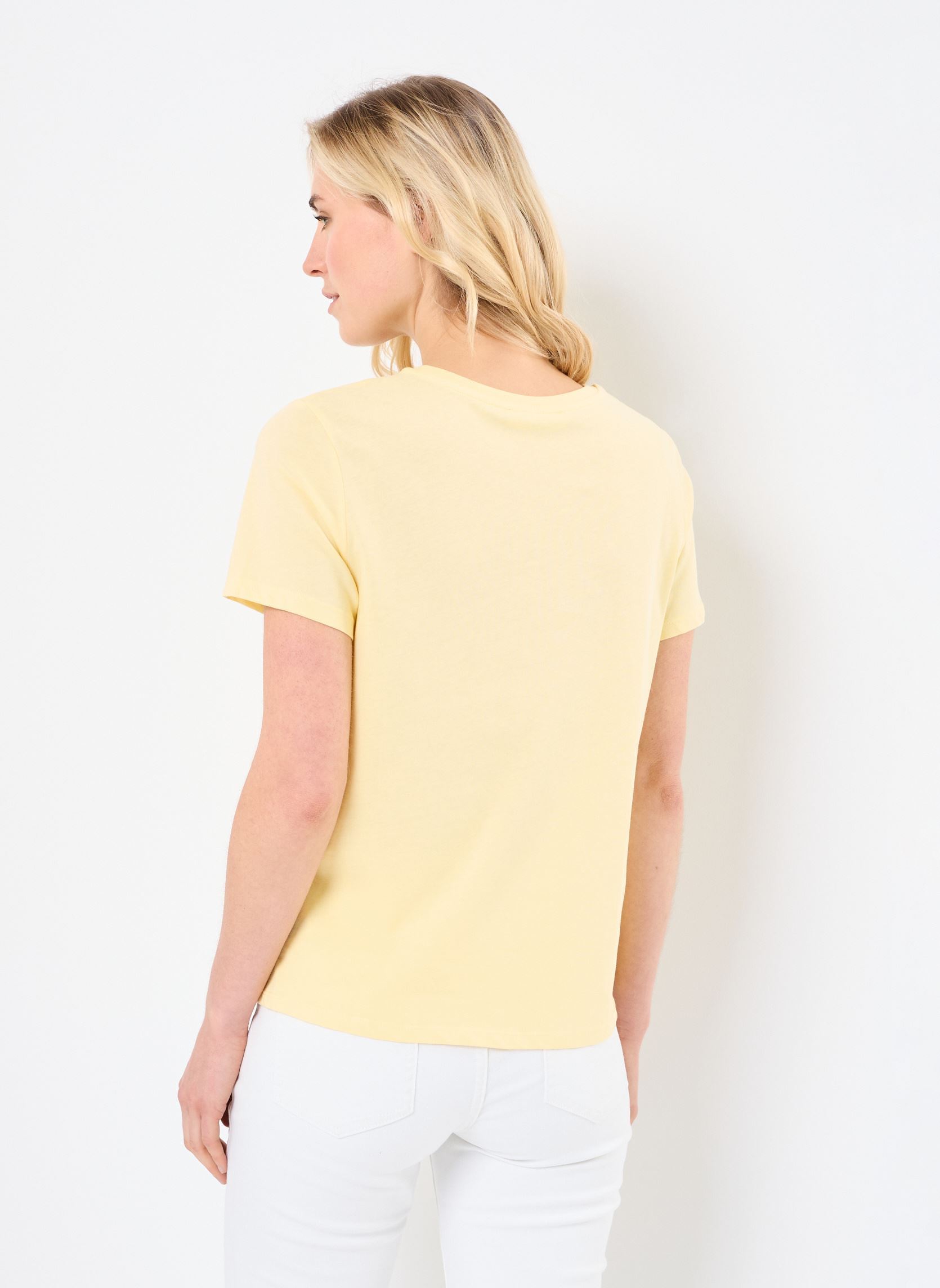 Camisetas de manga corta CARINE mujer amarillo Georgia Rose Camisetas de manga corta CARINE mujer amarillo Mellow Yellow