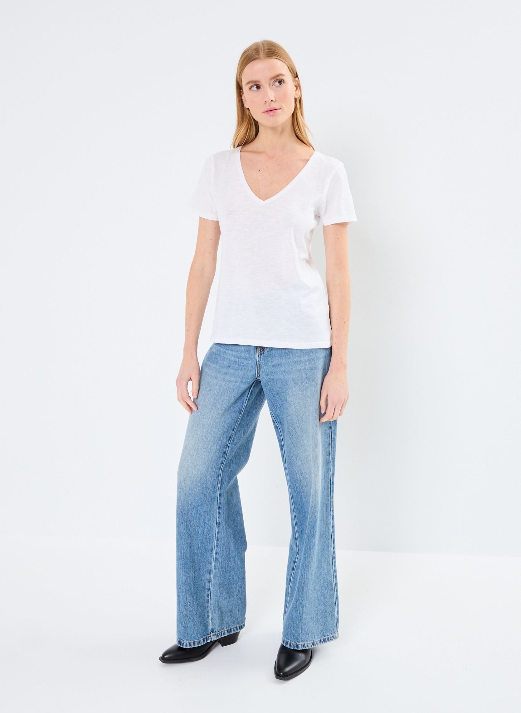 Tee-shirts manches courtes CONSTANCE femme blanc Georgia Rose Tee-shirts manches courtes CONSTANCE femme blanc BRIGHT WHITE