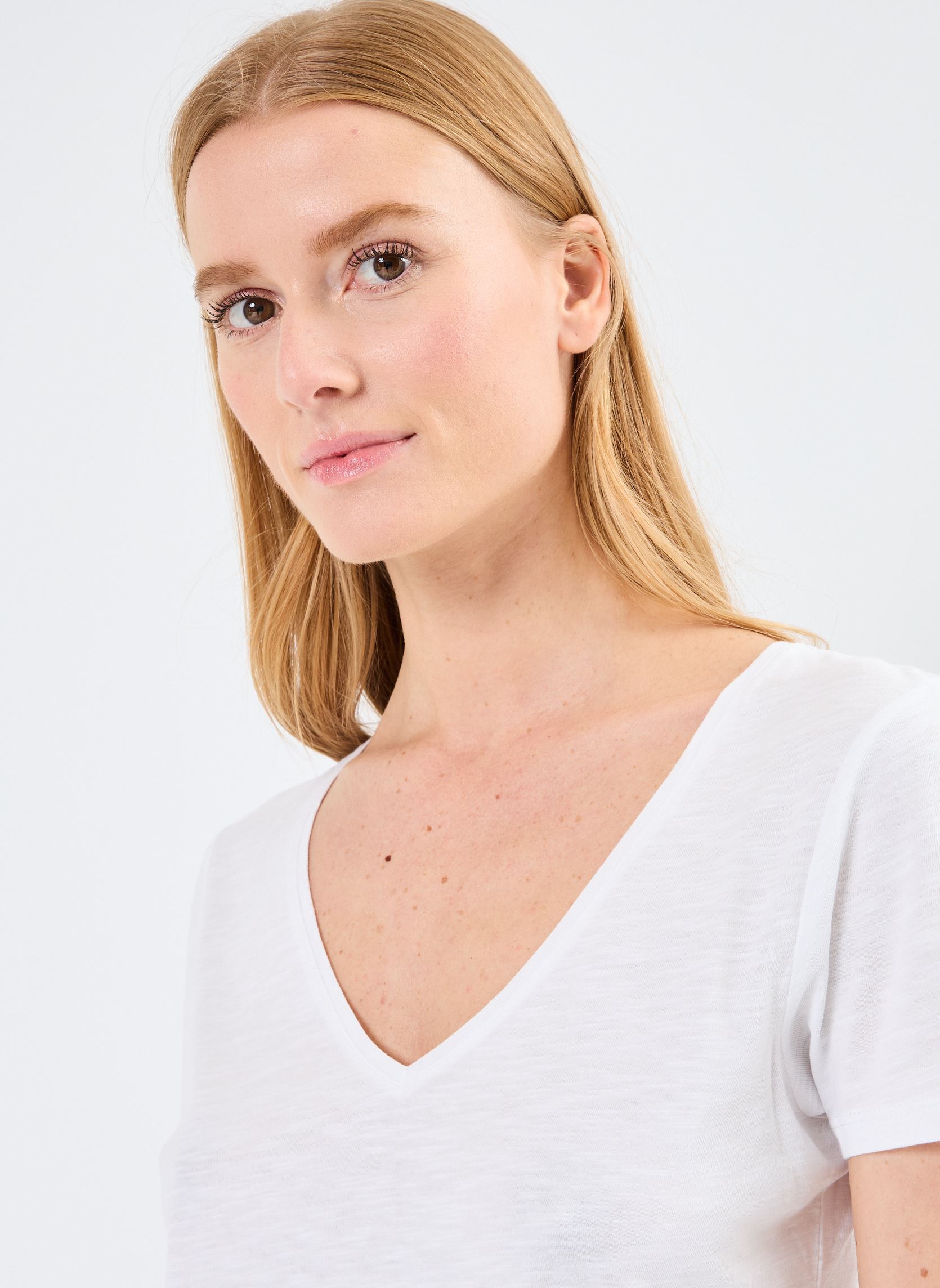 Tee-shirts manches courtes CONSTANCE femme blanc Georgia Rose Tee-shirts manches courtes CONSTANCE femme blanc BRIGHT WHITE