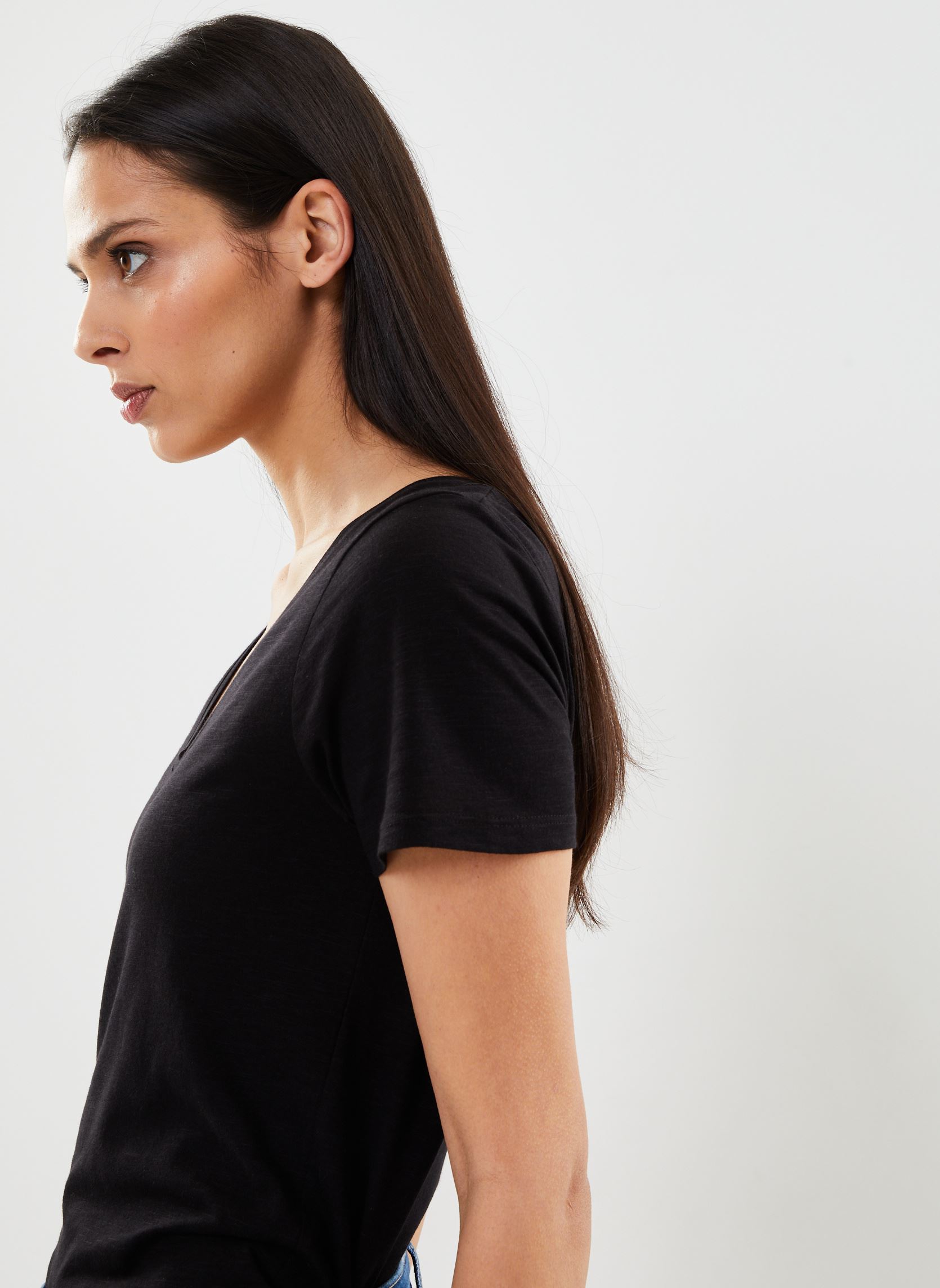 Kurzarm-T-Shirts CONSTANCE damen schwarz Georgia Rose Kurzarm-T-Shirts CONSTANCE damen schwarz BLACK BEAUTY