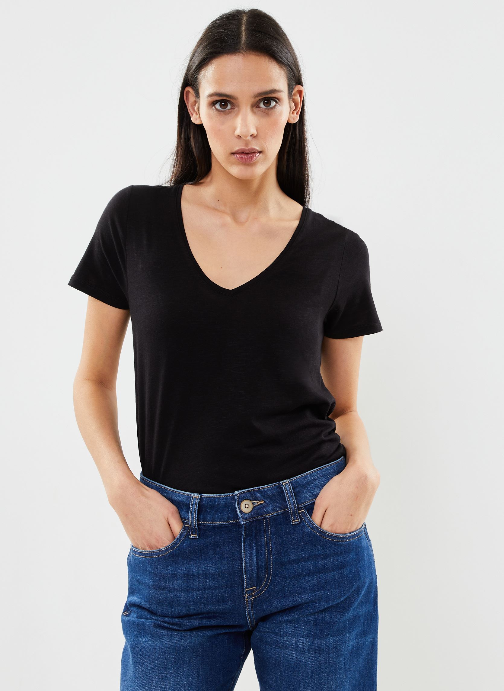 Kurzarm-T-Shirts CONSTANCE damen schwarz Georgia Rose Kurzarm-T-Shirts CONSTANCE damen schwarz BLACK BEAUTY