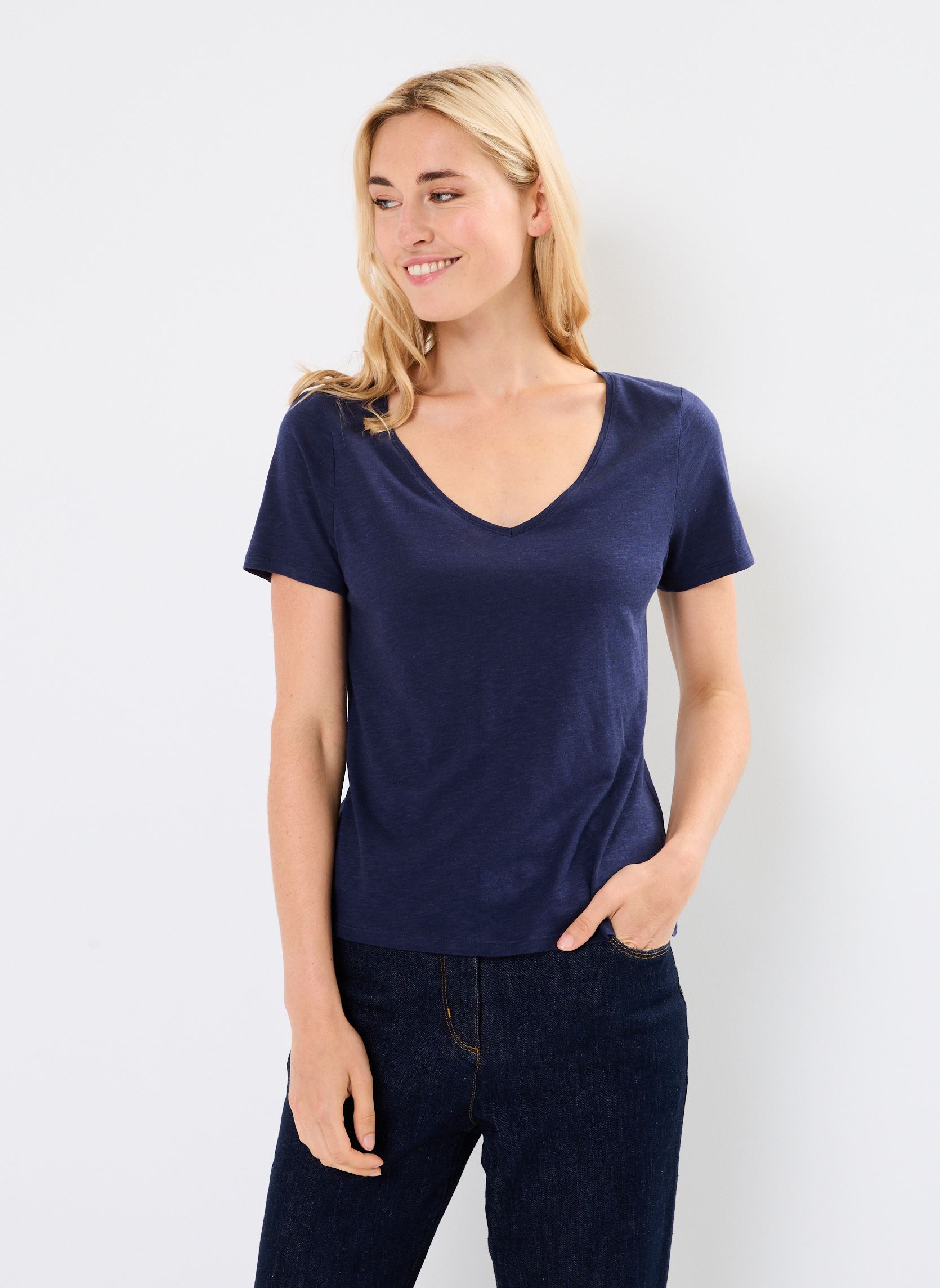 Kurzarm-T-Shirts CONSTANCE damen blau Georgia Rose Kurzarm-T-Shirts CONSTANCE damen blau PEACOAT