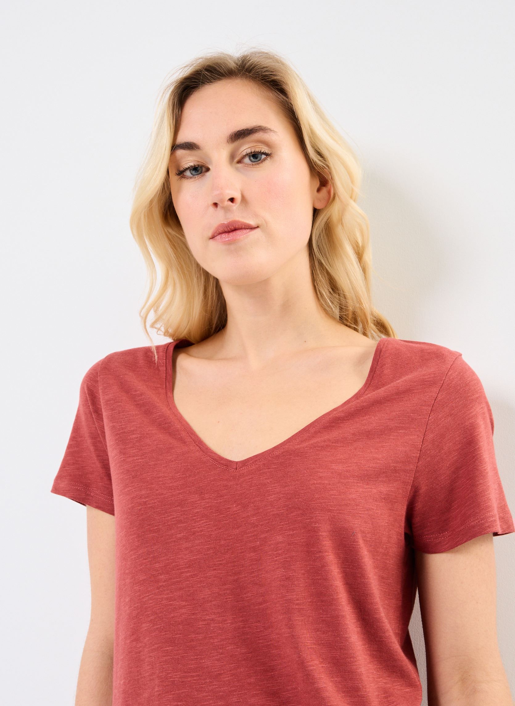 Kurzarm-T-Shirts CONSTANCE damen rot Georgia Rose Kurzarm-T-Shirts CONSTANCE damen rot SUNBURN