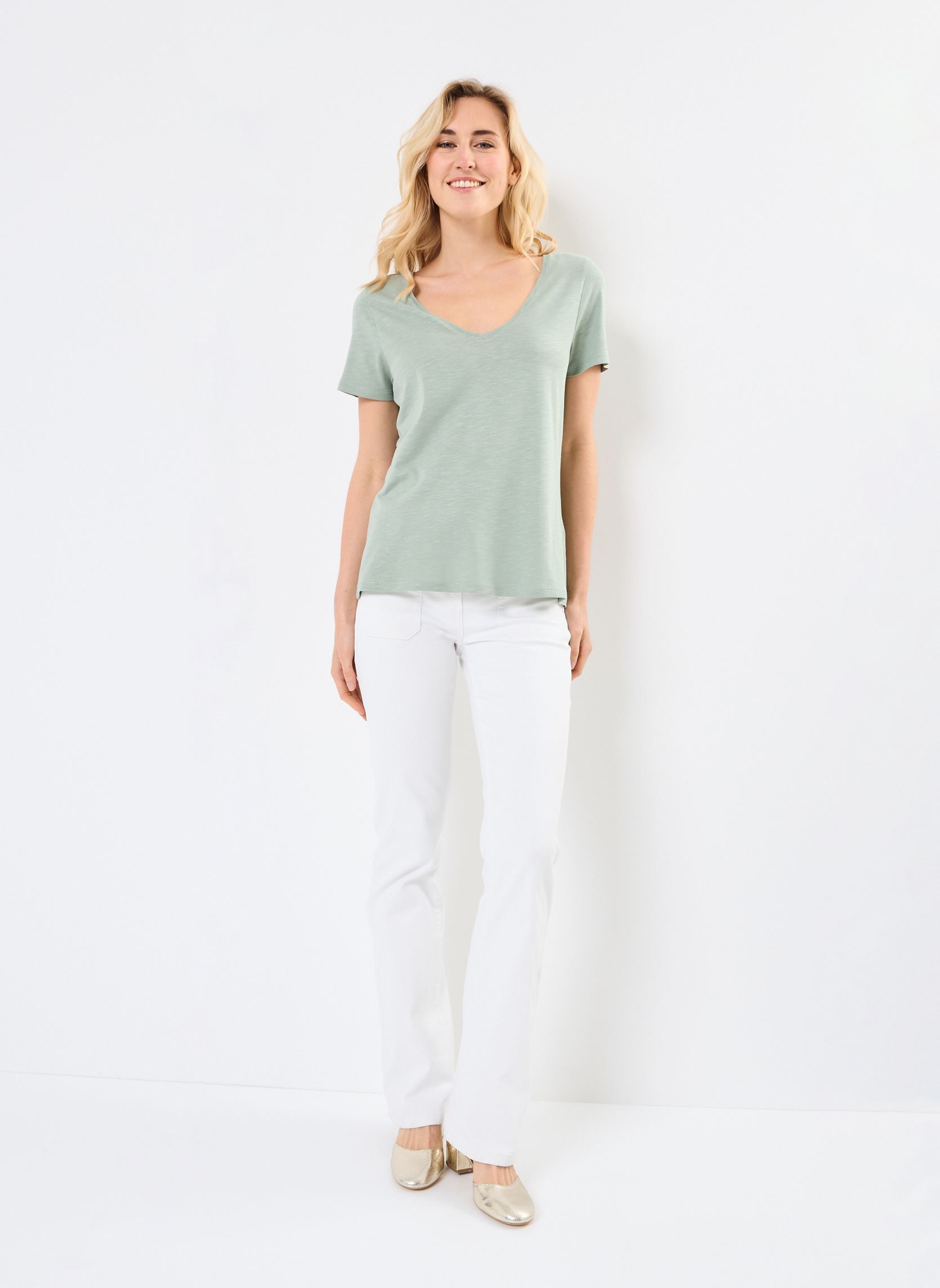 Kurzarm-T-Shirts CONSTANCE damen grün Georgia Rose Kurzarm-T-Shirts CONSTANCE damen grün LILY PAD