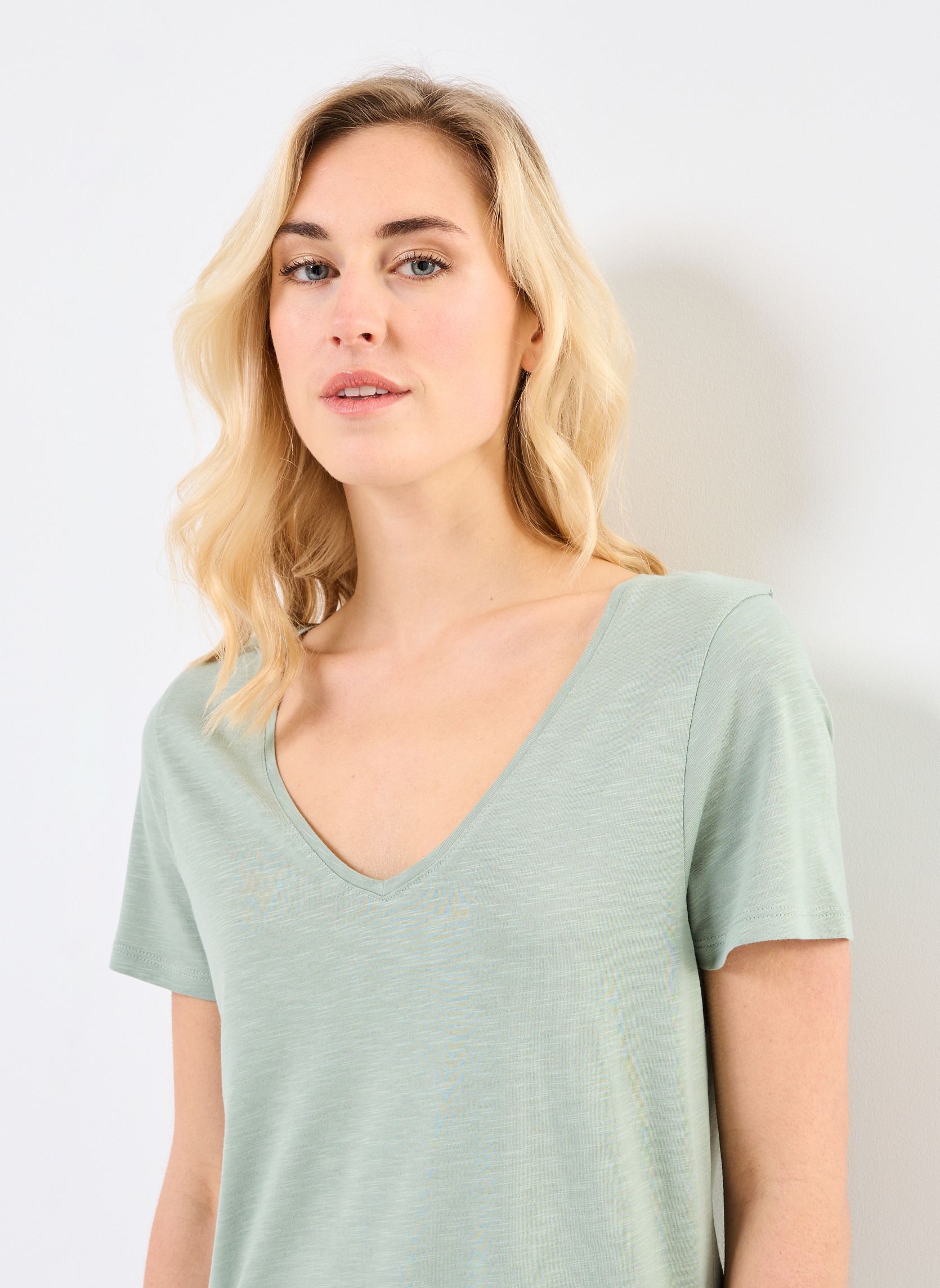 Kurzarm-T-Shirts CONSTANCE damen grün Georgia Rose Kurzarm-T-Shirts CONSTANCE damen grün LILY PAD