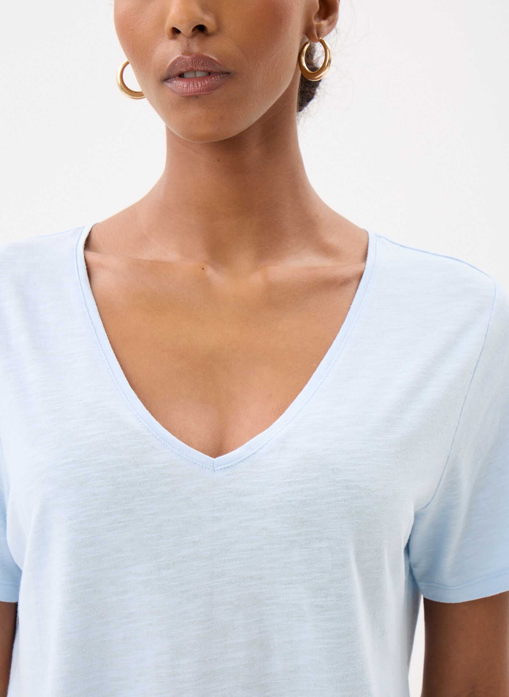 Tee-shirts manches courtes CONSTANCE femme bleu Georgia Rose Tee-shirts manches courtes CONSTANCE femme bleu SKYWAY