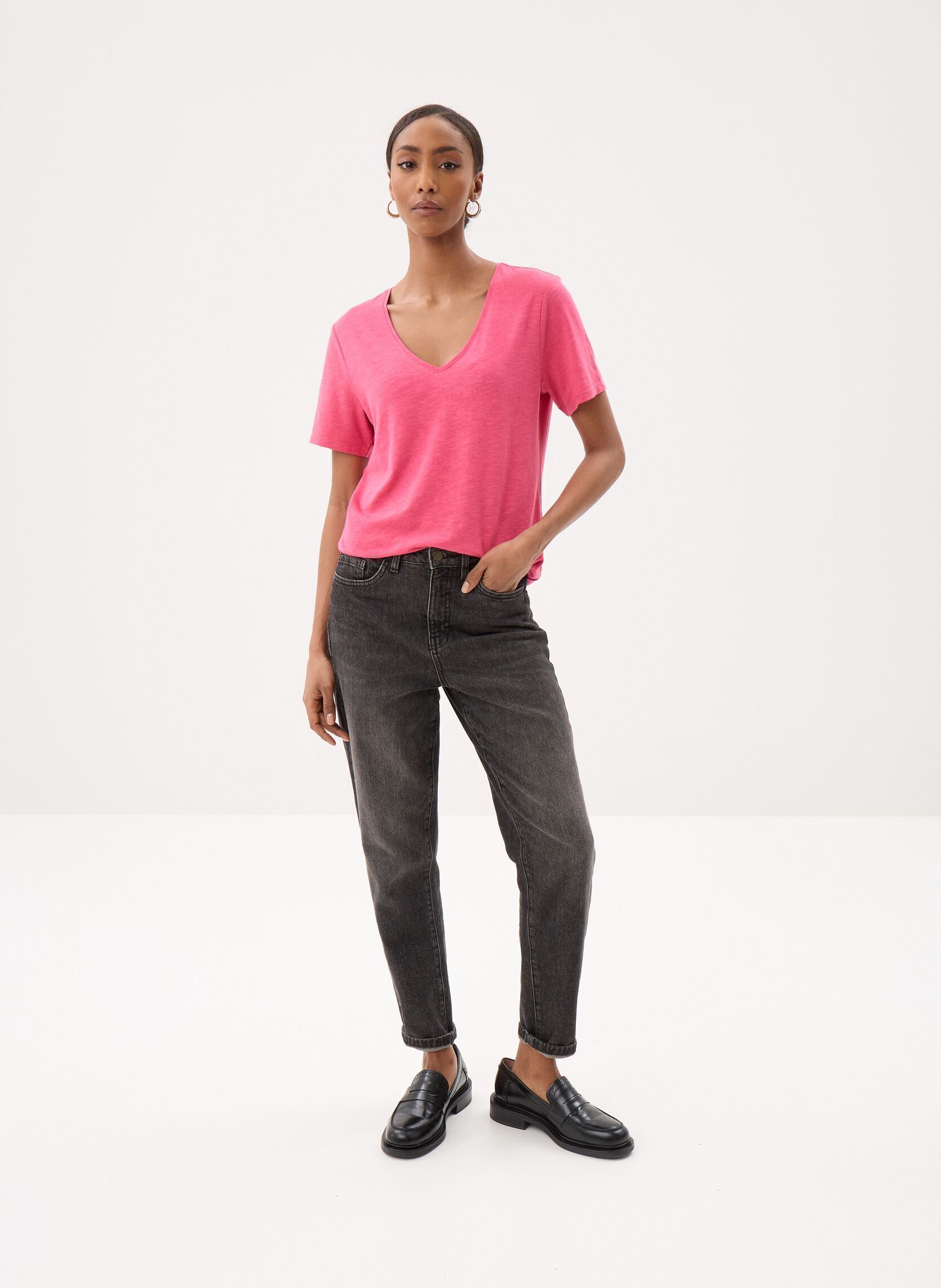 T-shirts met korte mouwen CONSTANCE dames rood Georgia Rose T-shirts met korte mouwen CONSTANCE dames rood CARMINE