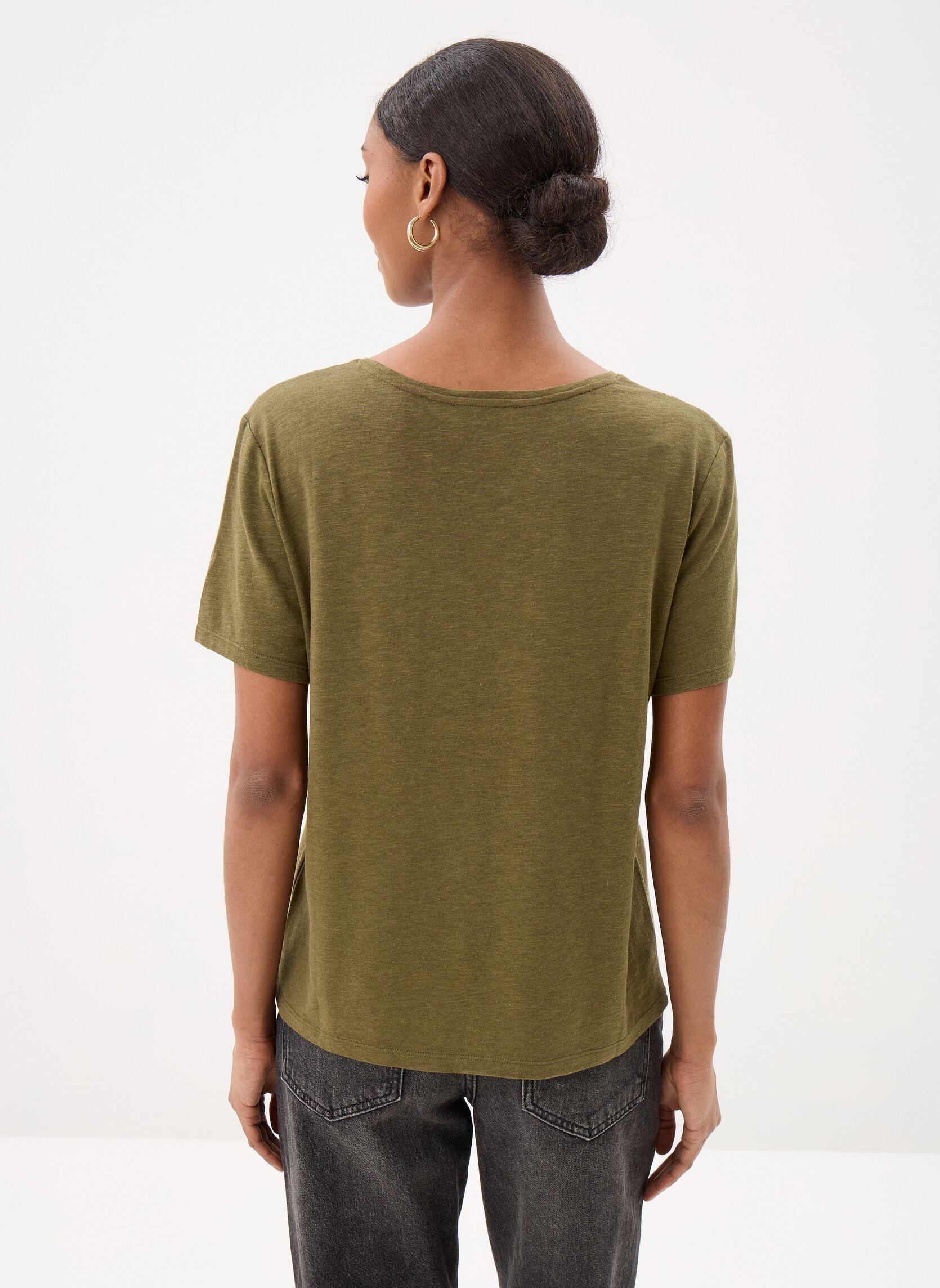 Kurzarm-T-Shirts CONSTANCE damen grün Georgia Rose Kurzarm-T-Shirts CONSTANCE damen grün DARK OLIVE