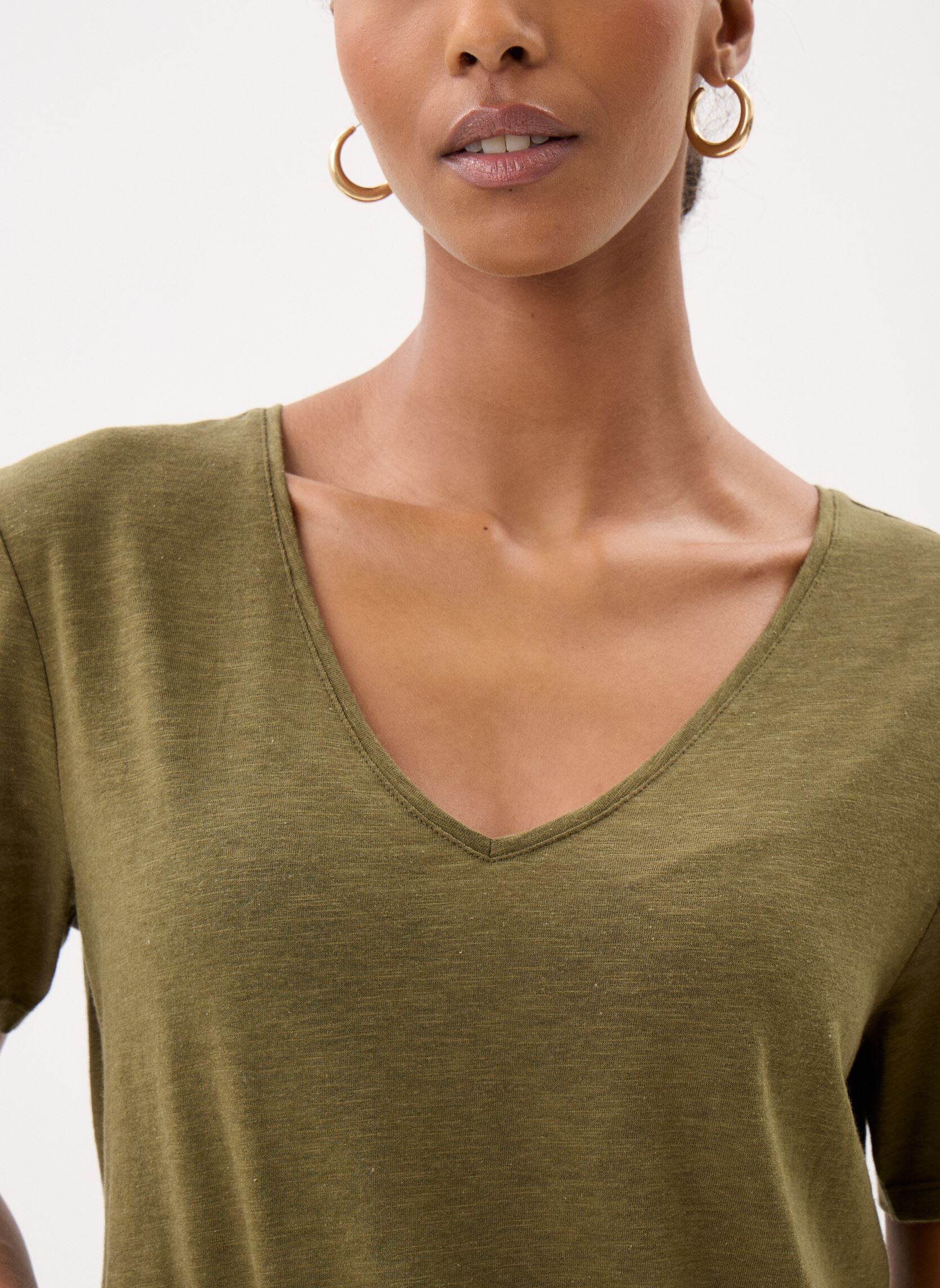 Kurzarm-T-Shirts CONSTANCE damen grün Georgia Rose Kurzarm-T-Shirts CONSTANCE damen grün DARK OLIVE