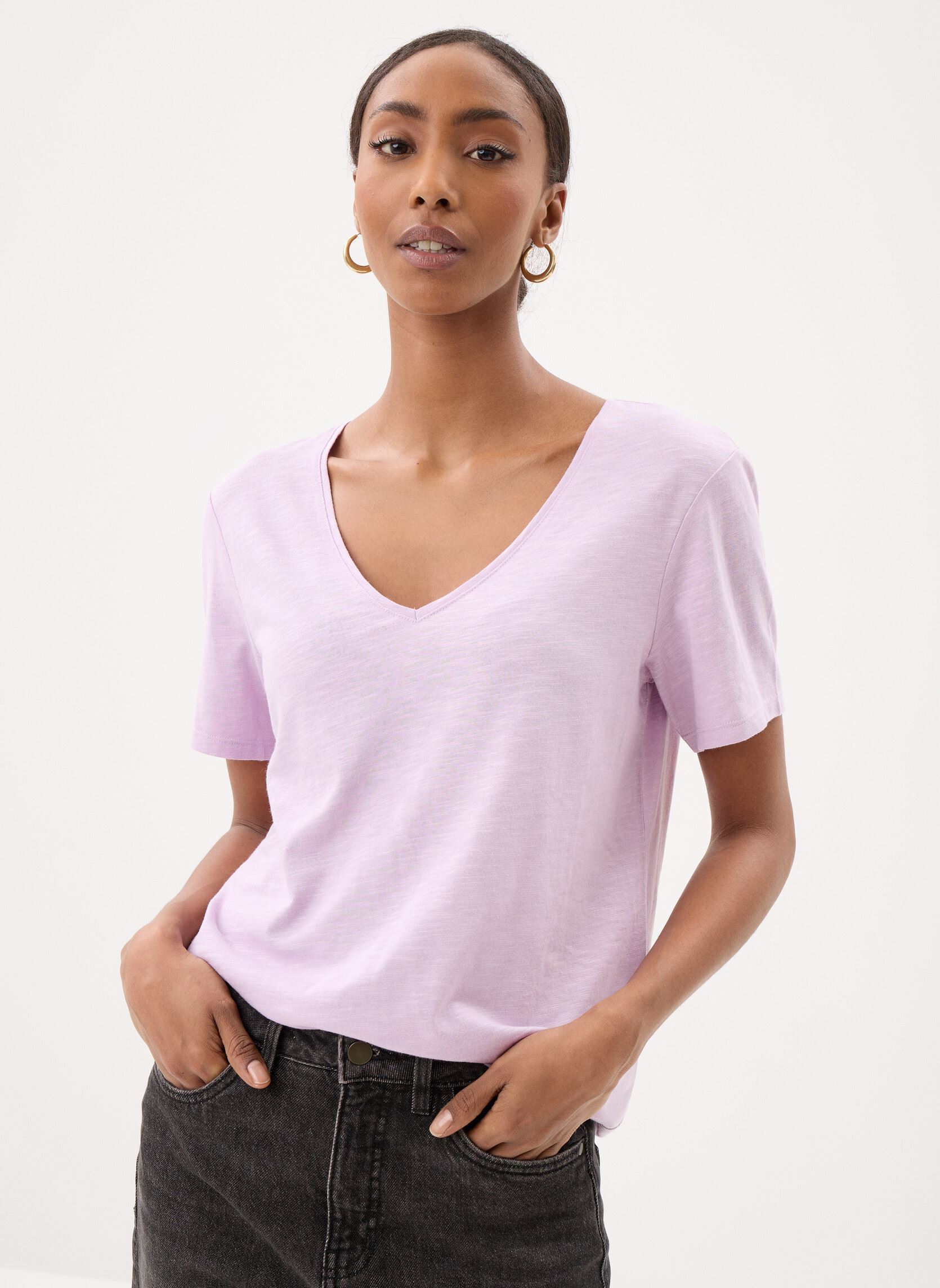 Kurzarm-T-Shirts CONSTANCE damen violett Georgia Rose Kurzarm-T-Shirts CONSTANCE damen violett FAIR ORCHID