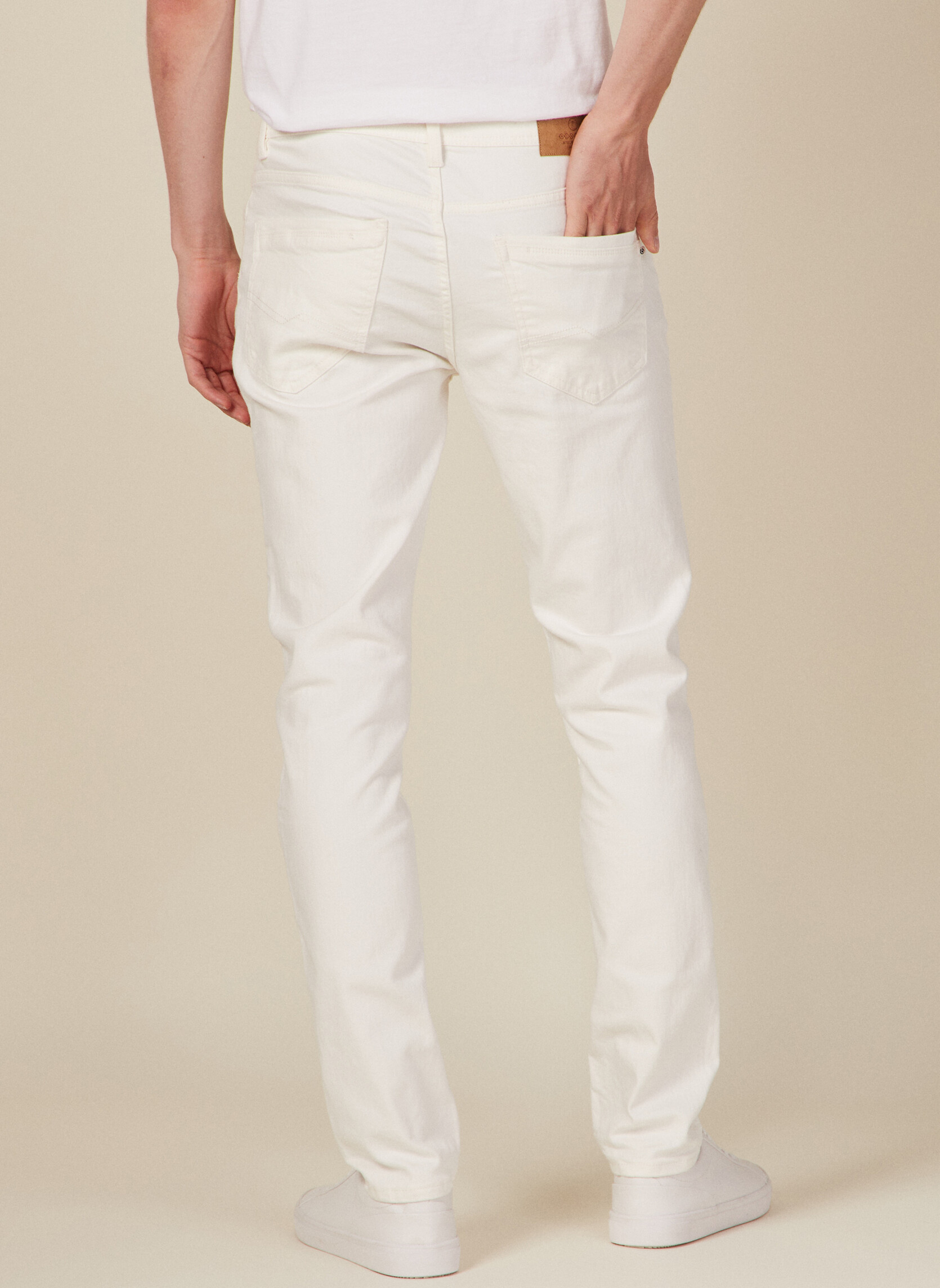 Jeans droit SADAO-RECY32 homme blanc Bonobo Jeans droit SADAO-RECY32 homme blanc Blanc