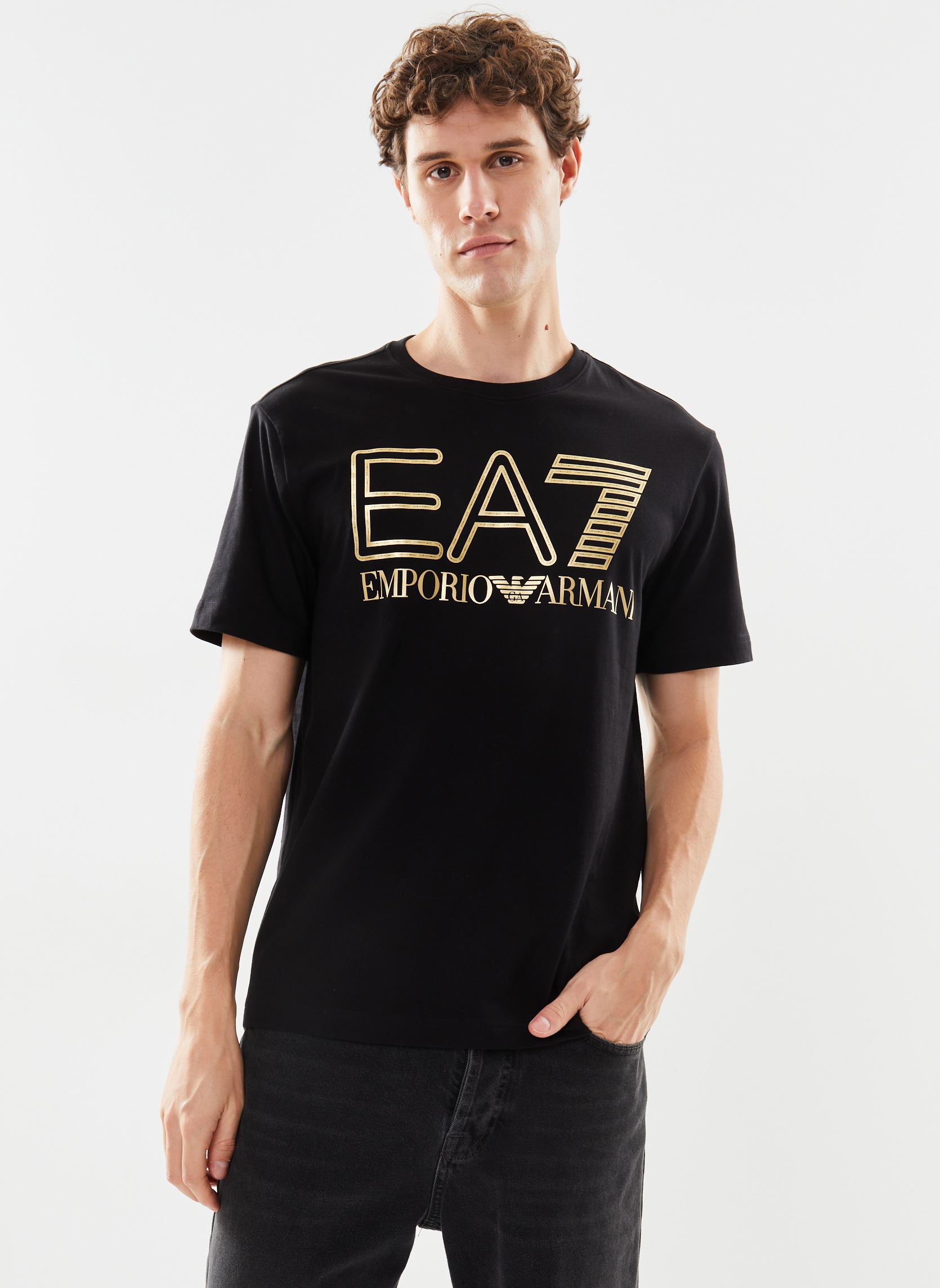 T-shirts 6RPT03 heren zwart EA7 Emporio Armani T-shirts 6RPT03 heren zwart BLACK