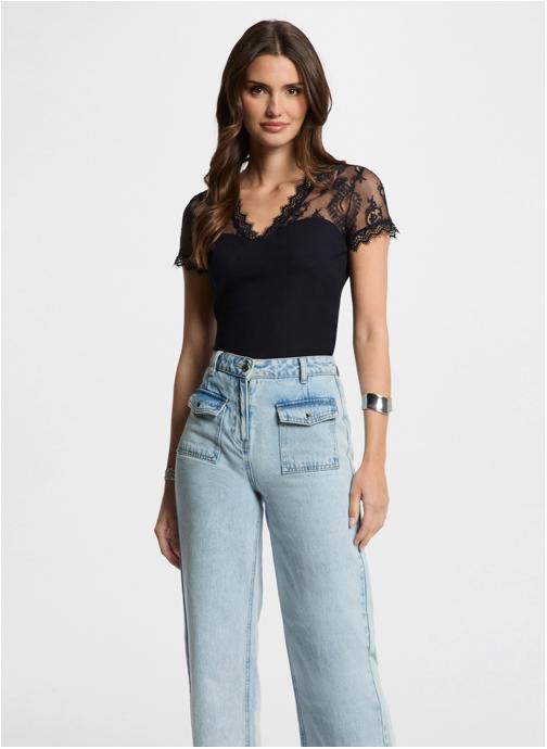 Morgan Tee-shirts 232-DLAMI femme bleu