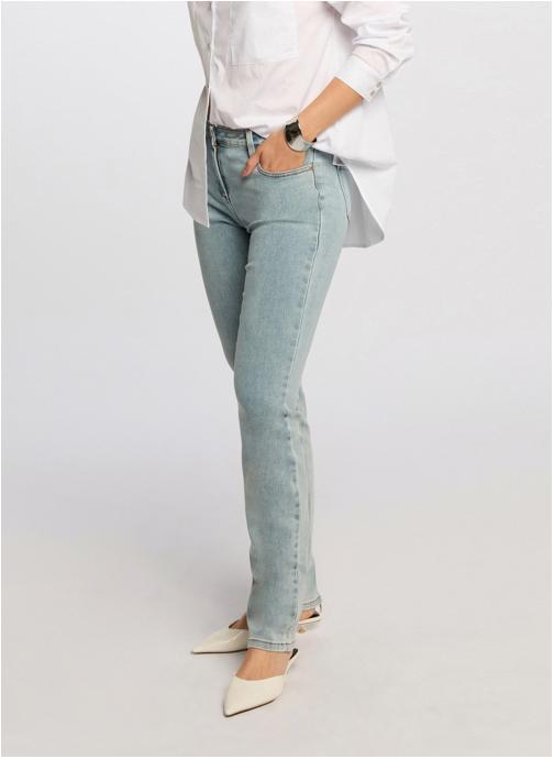 Morgan Jeans droit 221-PDROIT femme bleu