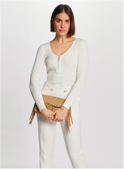Morgan Pulls 182-MALIKO.M femme blanc