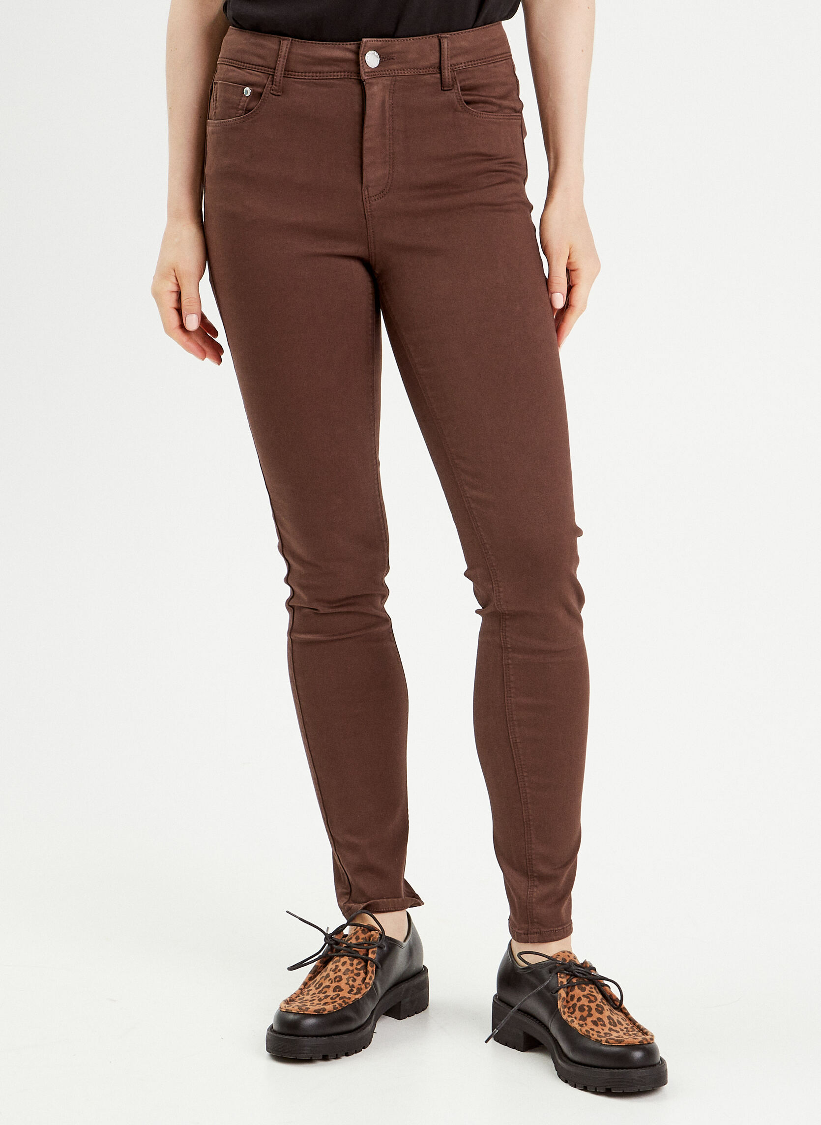 Jeans droit SHANGNO-TYCO femme marron Cache Cache Jeans droit SHANGNO-TYCO femme marron Marron foncé