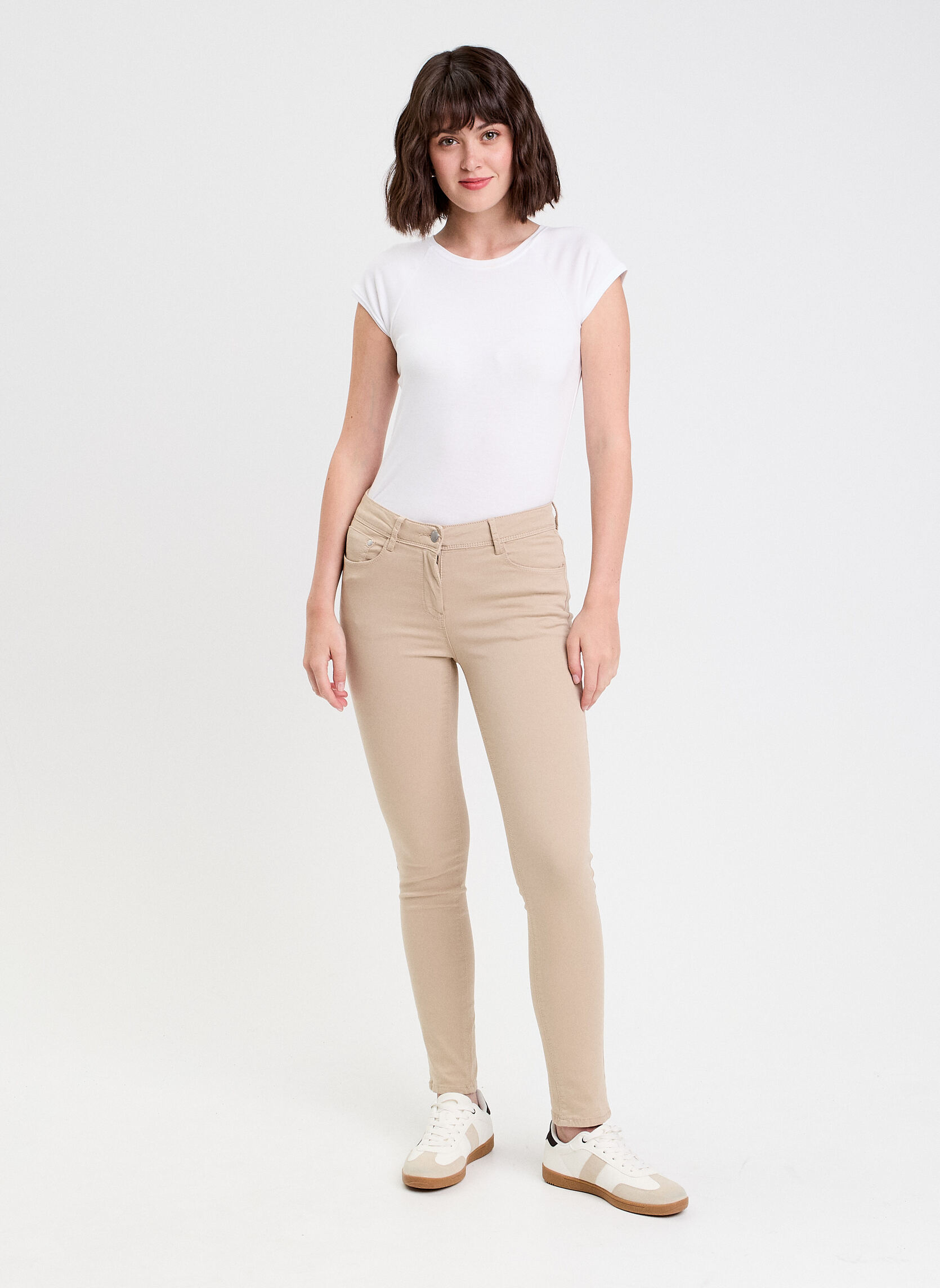 Jeans droit SHANGNO-TYCO femme marron Cache Cache Jeans droit SHANGNO-TYCO femme marron Marron clair