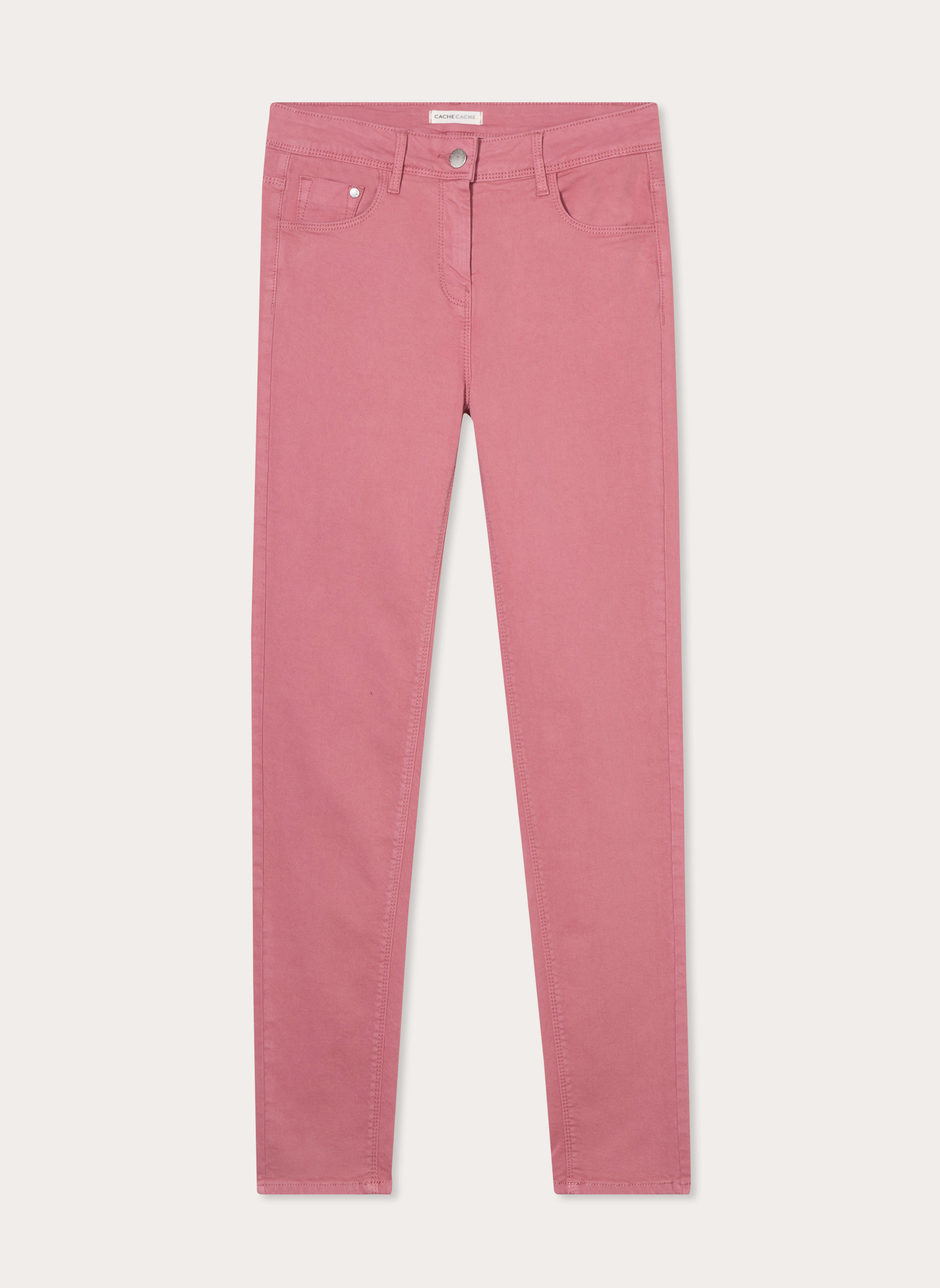 Jeans droit SHANGNO-TYCO femme rose Cache Cache Jeans droit SHANGNO-TYCO femme rose Vieux rose
