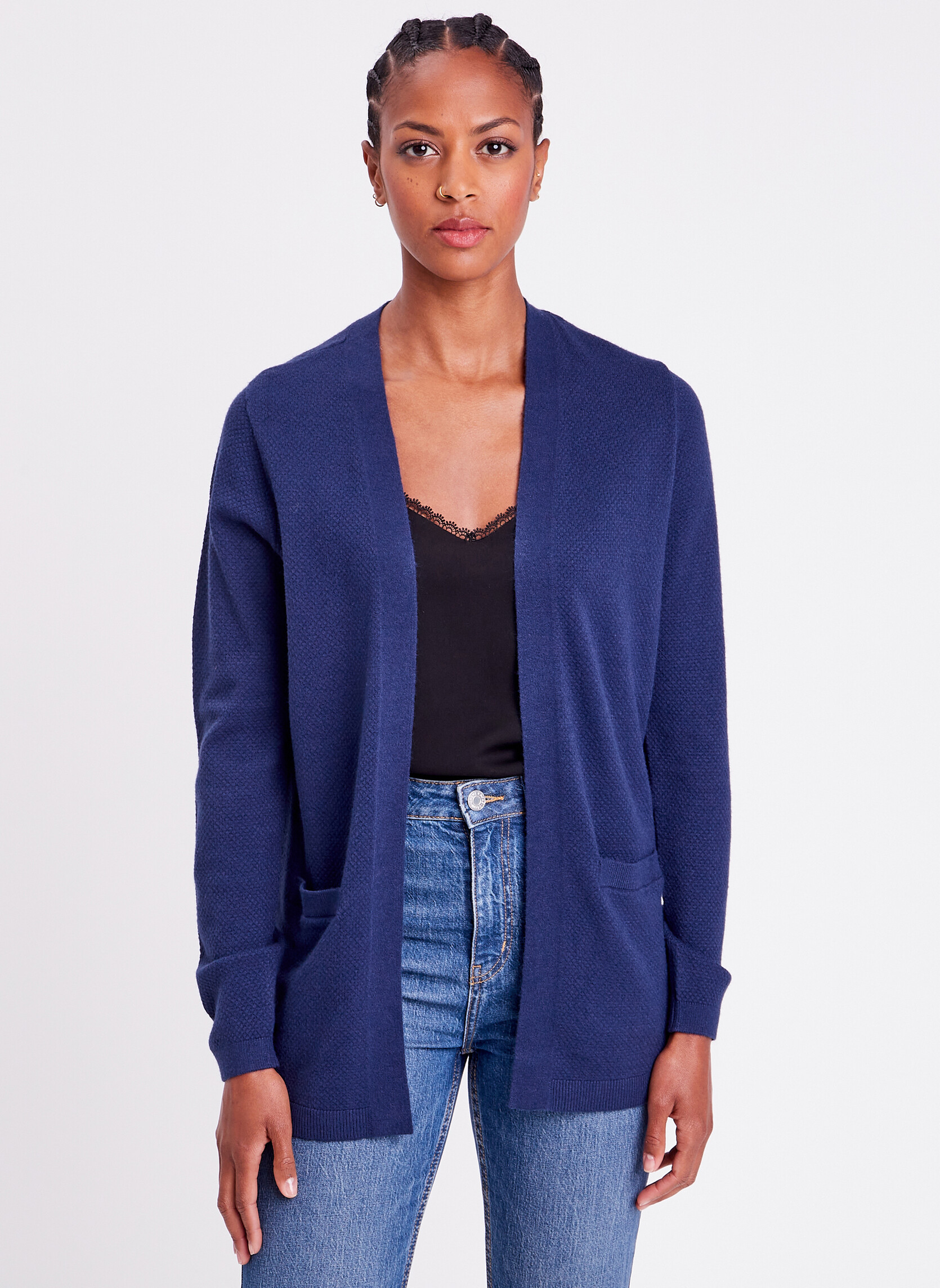 Gilets Gilets longs - MOSSYGILBUL femme bleu Cache Cache Gilets Gilets longs - MOSSYGILBUL femme bleu Bleu marine