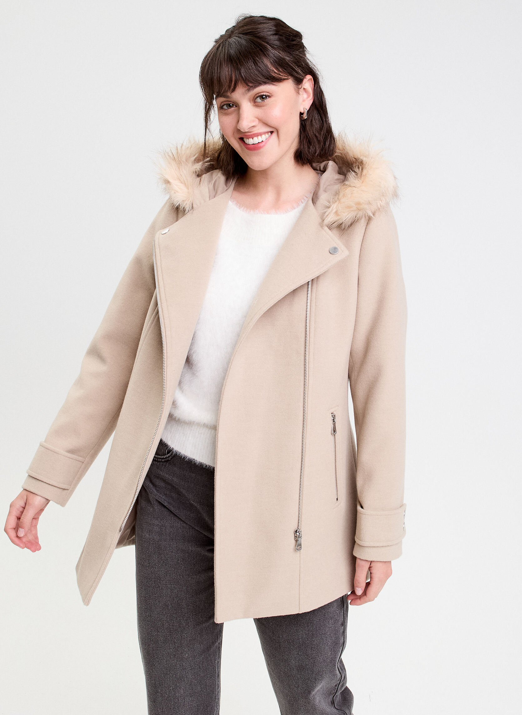 Manteaux classiques DRAMOTZIC femme beige Cache Cache Manteaux classiques DRAMOTZIC femme beige Beige