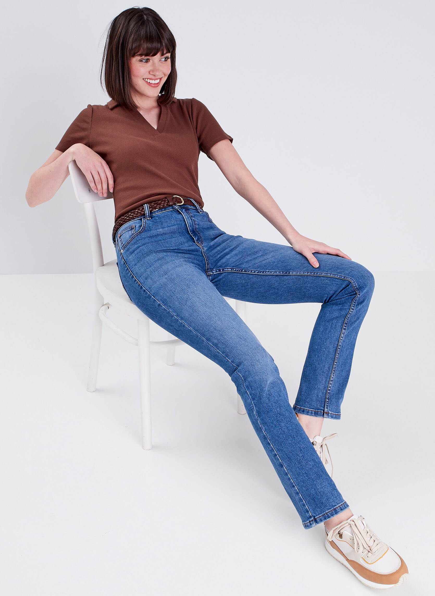 Cache Cache Jeans droit Jeans droit - ISTAHO-FRESH femme bleu | Sarenza ...