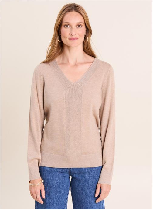 Bréal Pulls MYSWEATOP femme beige