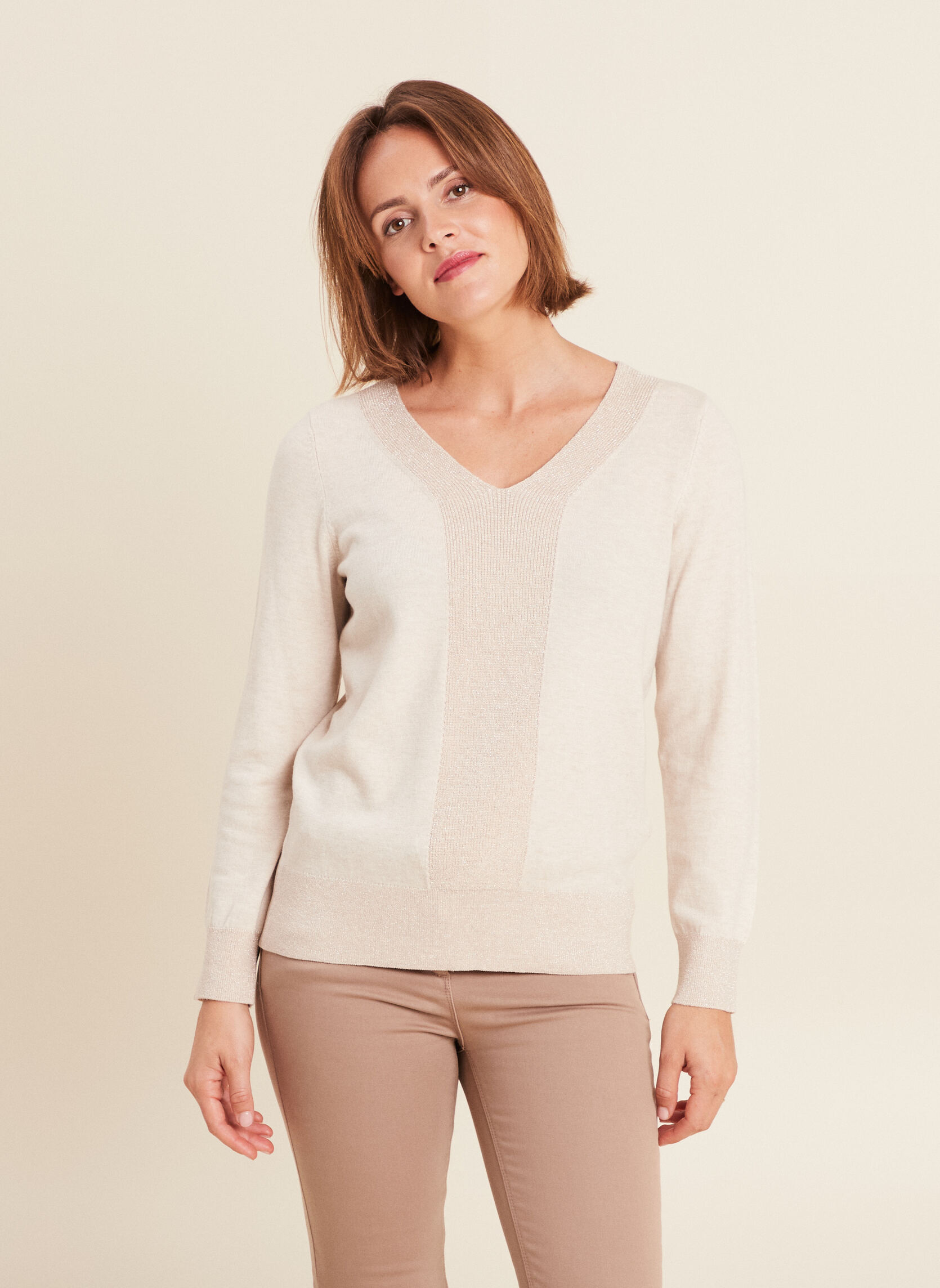 Pulls MYSWEATOP femme beige Bréal Pulls MYSWEATOP femme beige Beige