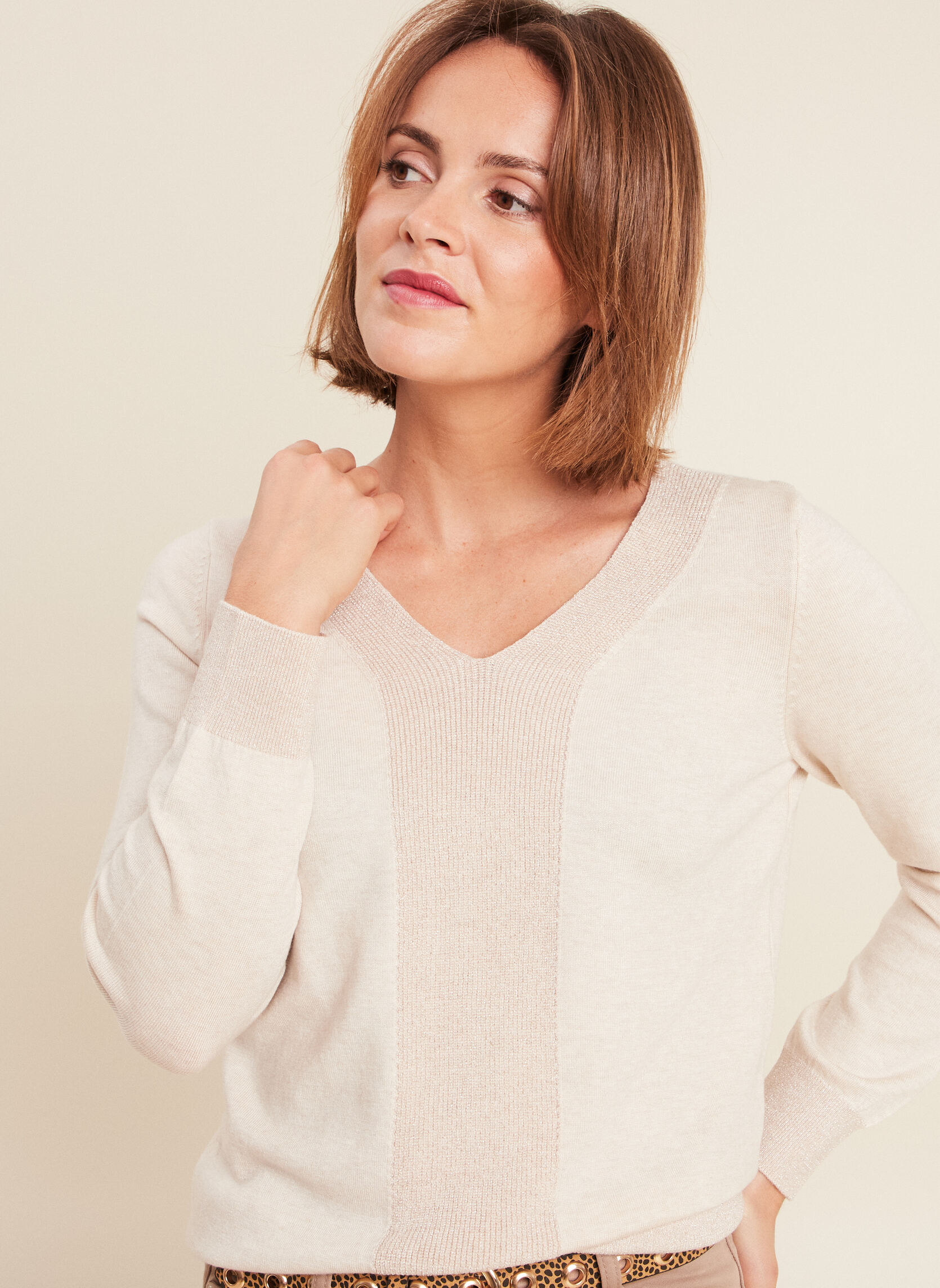 Pulls MYSWEATOP femme beige Bréal Pulls MYSWEATOP femme beige Beige