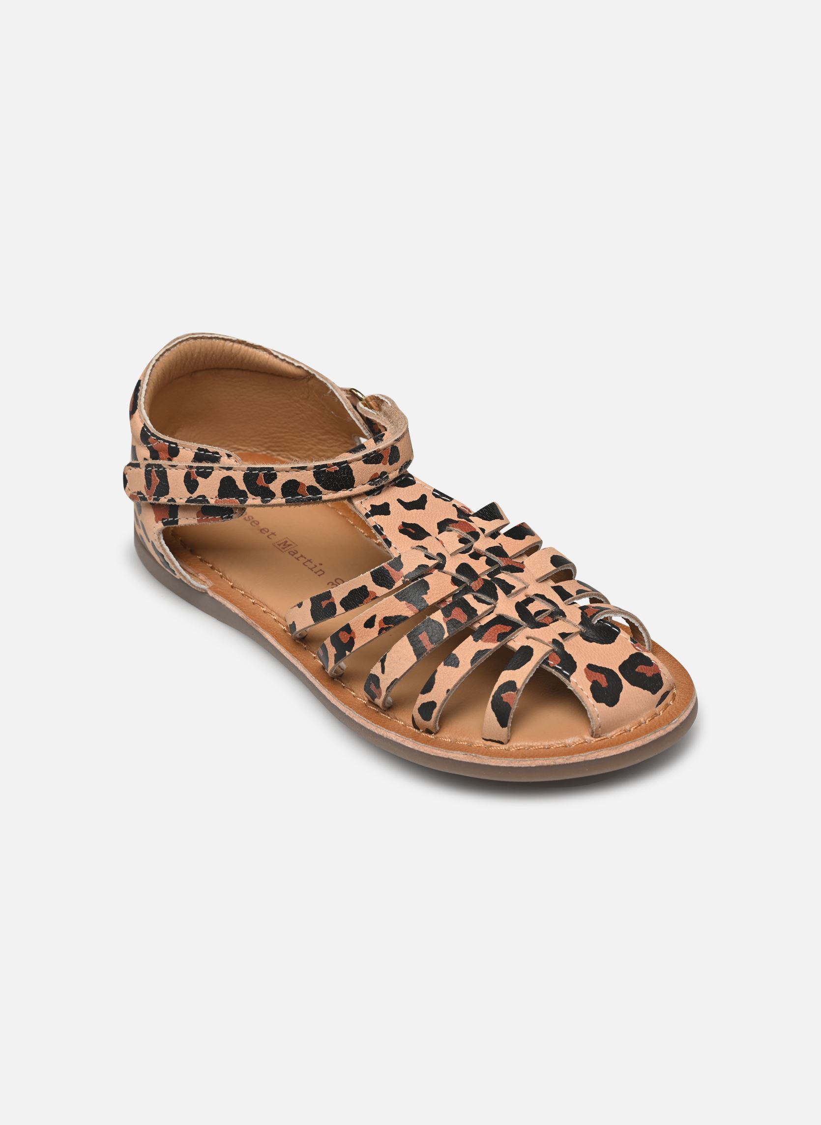 Sandales CHARLOT fille multicolore Rose et Martin Sandales CHARLOT fille multicolore Léopard
