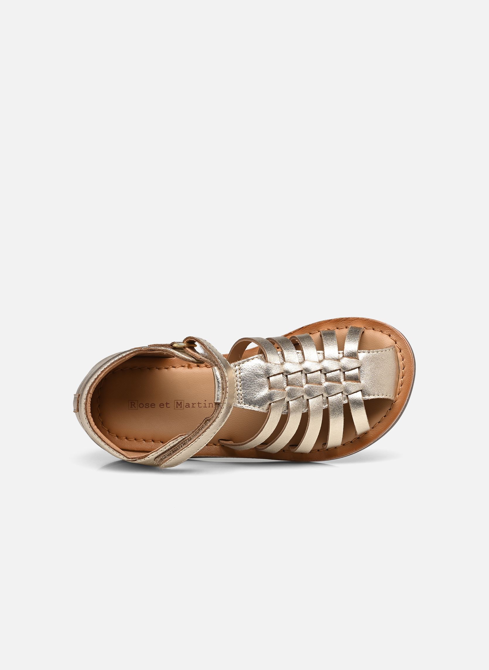 Sandales CHARLES fille or et bronze Rose et Martin Sandales CHARLES fille or et bronze Gold